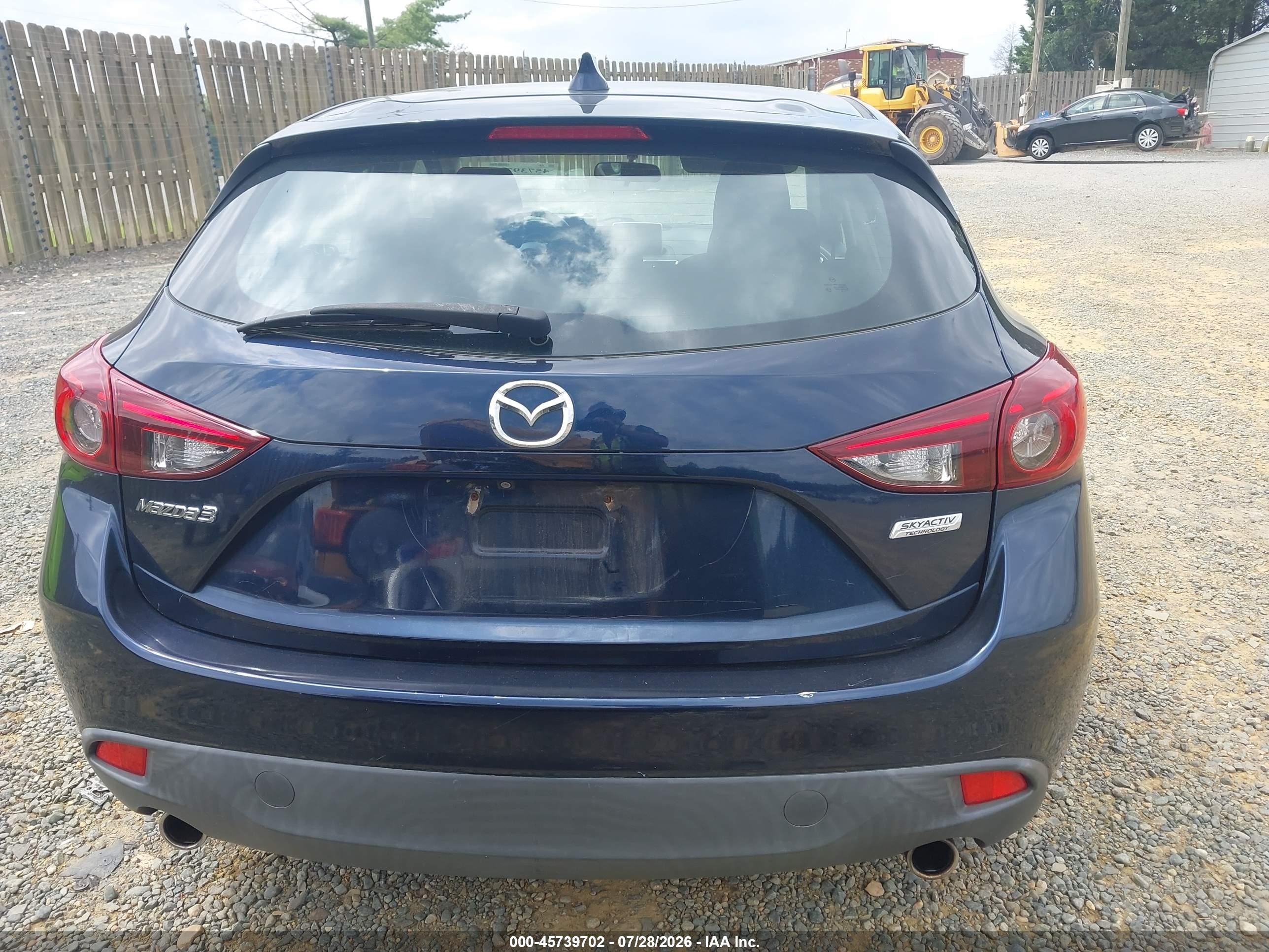 2015 Mazda Mazda3 I Touring Dark Blue vin: 3MZBM1L78FM131935