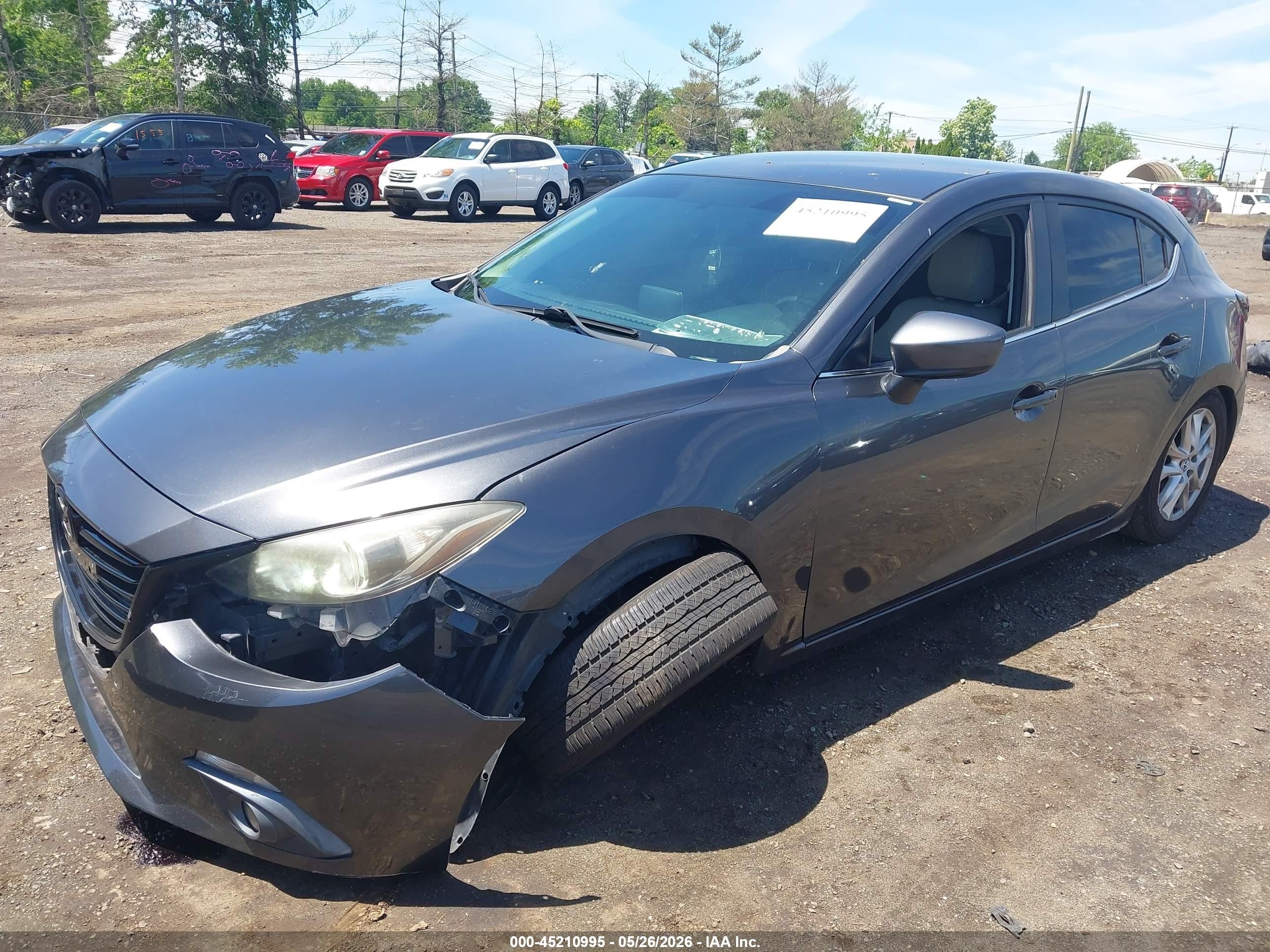 2015 Mazda Mazda3 I Touring Gray vin: 3MZBM1L78FM176776