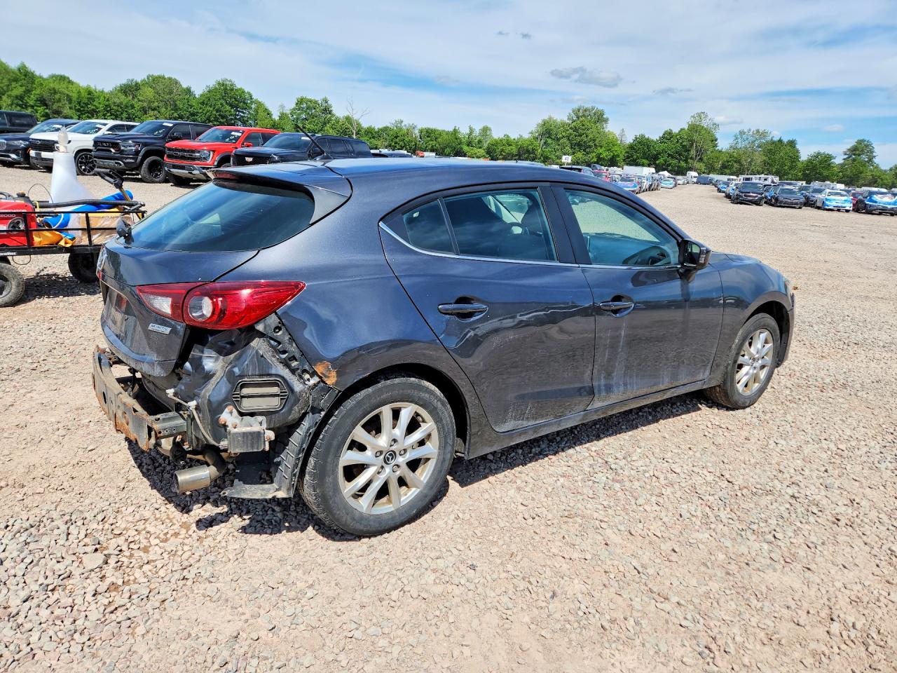 2015 Mazda 3 Touring Угольный vin: 3MZBM1L78FM195053