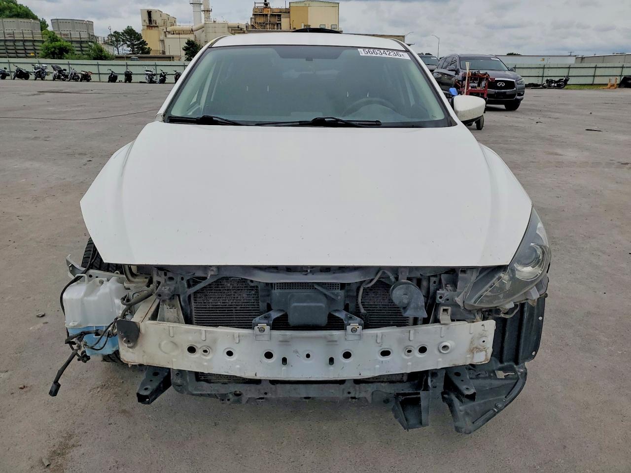 2014 Mazda 3 Touring White vin: 3MZBM1L79EM108811