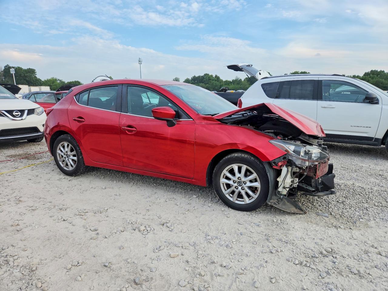 2015 Mazda 3 Touring Red vin: 3MZBM1L7XFM204528