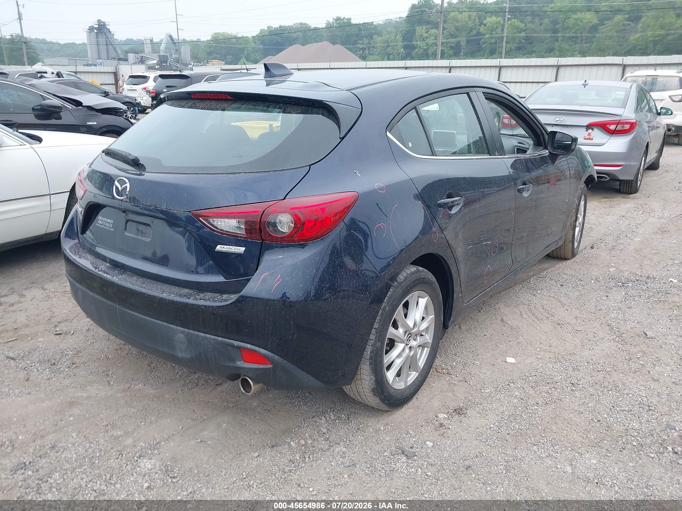 2015 Mazda Mazda3 I Grand Touring Blue vin: 3MZBM1M70FM184692