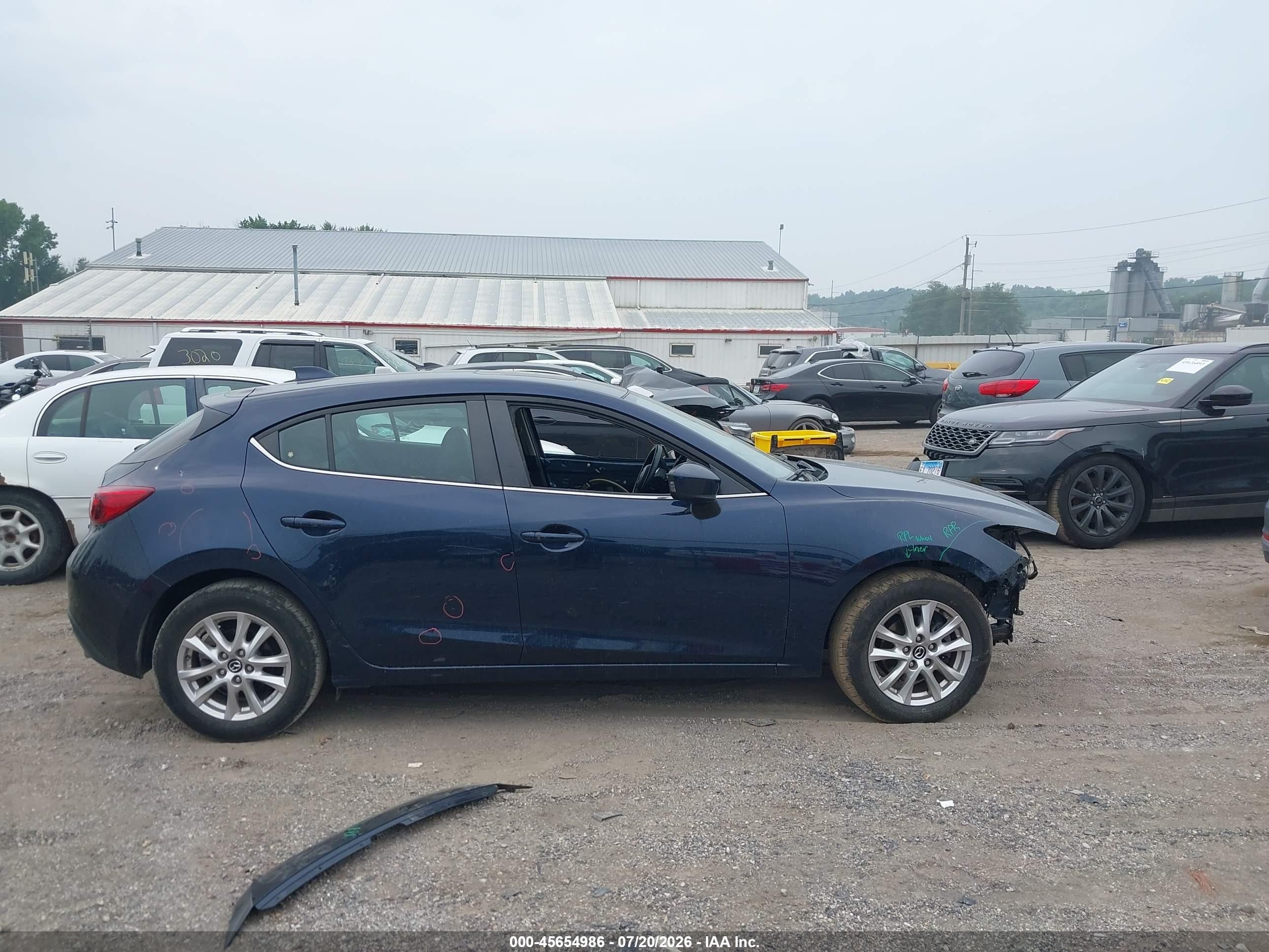 2015 Mazda Mazda3 I Grand Touring Blue vin: 3MZBM1M70FM184692