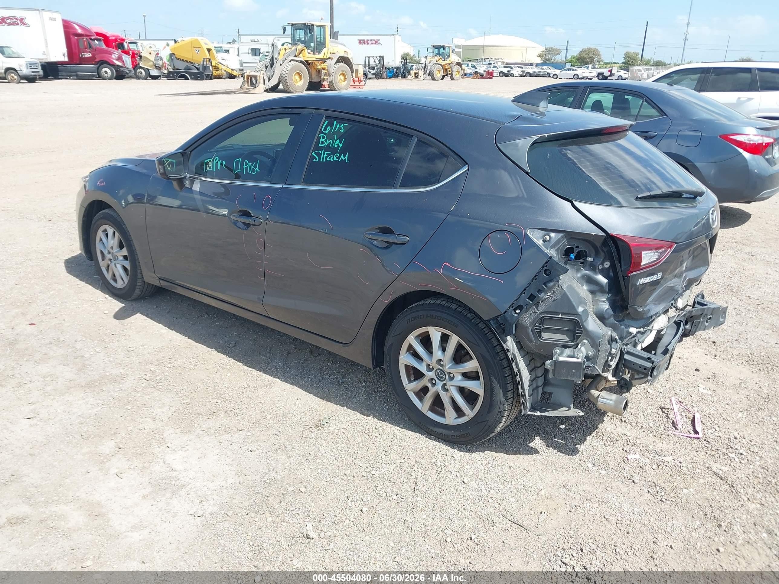 2015 Mazda Mazda3 I Grand Touring Gray vin: 3MZBM1M74FM143725