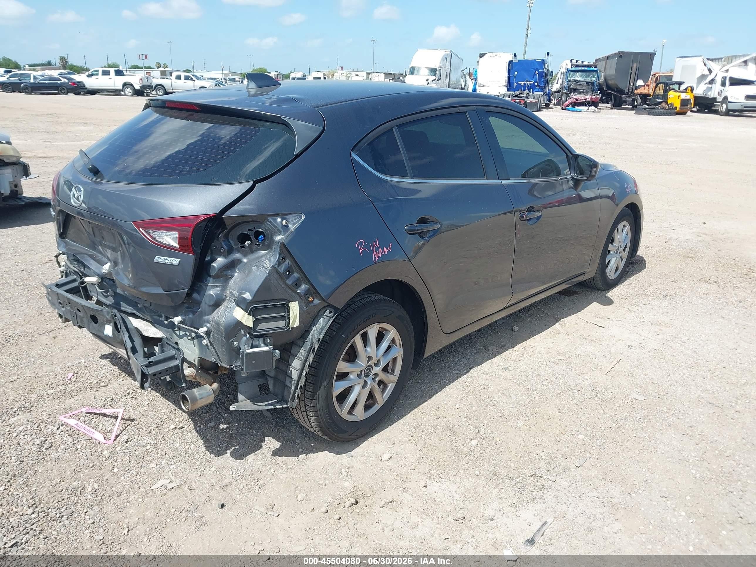 2015 Mazda Mazda3 I Grand Touring Gray vin: 3MZBM1M74FM143725
