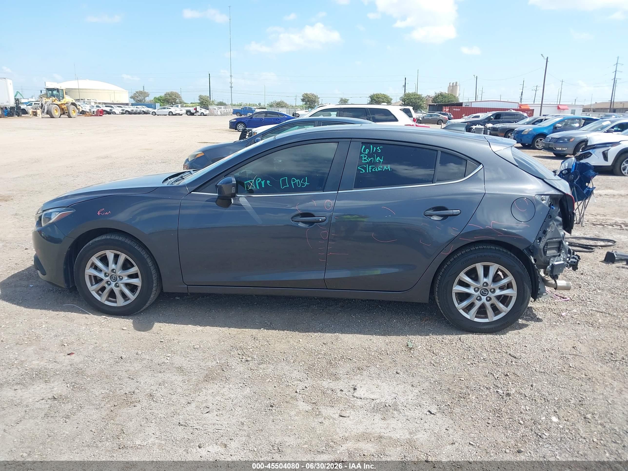 2015 Mazda Mazda3 I Grand Touring Gray vin: 3MZBM1M74FM143725