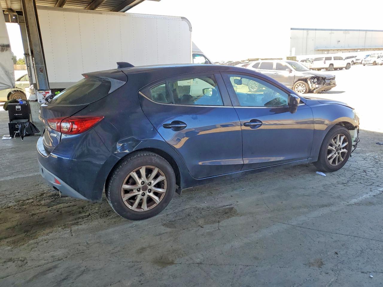 2015 Mazda 3 Grand Touring Blue vin: 3MZBM1M74FM147192