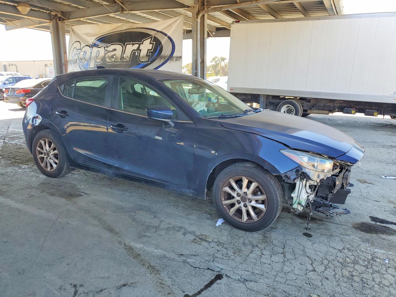 2015 Mazda 3 Grand Touring Blue vin: 3MZBM1M74FM147192