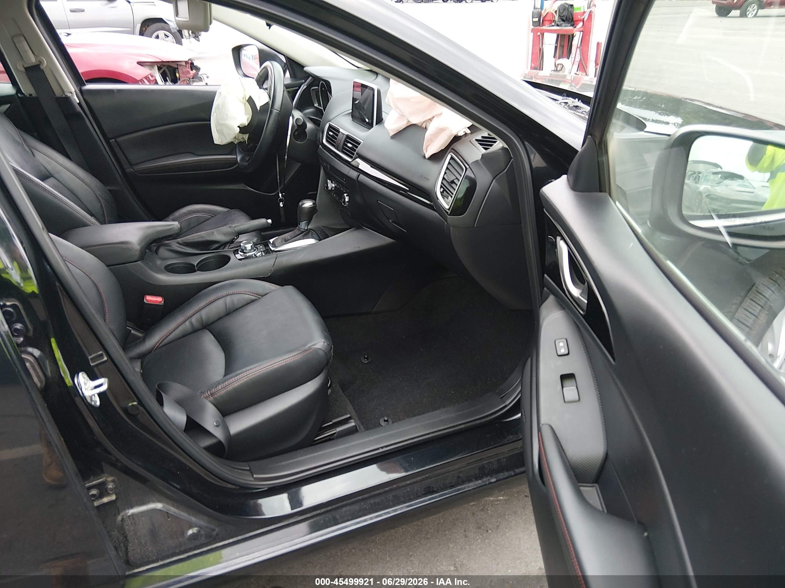 2014 Mazda Mazda3 I Grand Touring Black vin: 3MZBM1M75EM121957