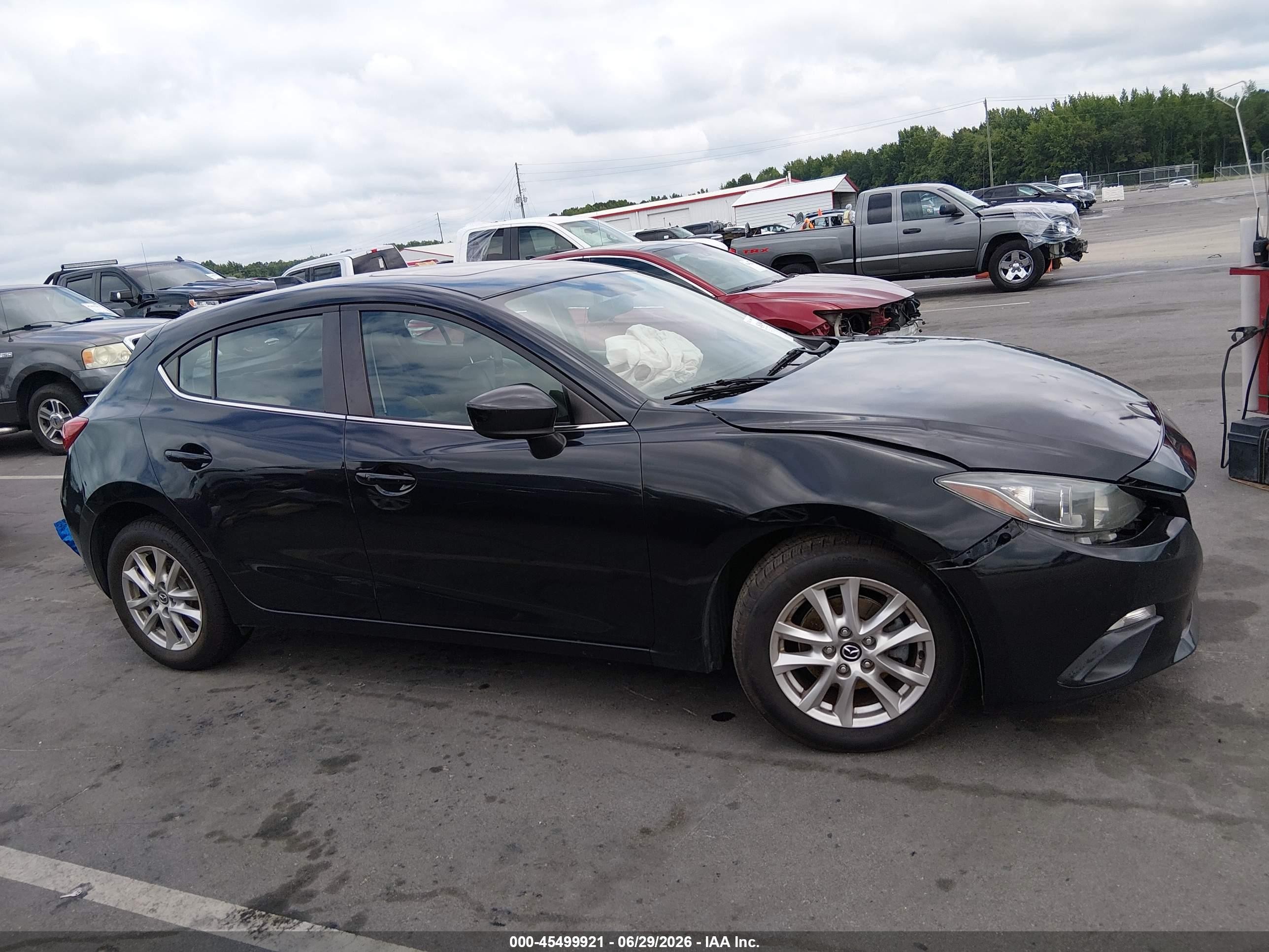 2014 Mazda Mazda3 I Grand Touring Black vin: 3MZBM1M75EM121957