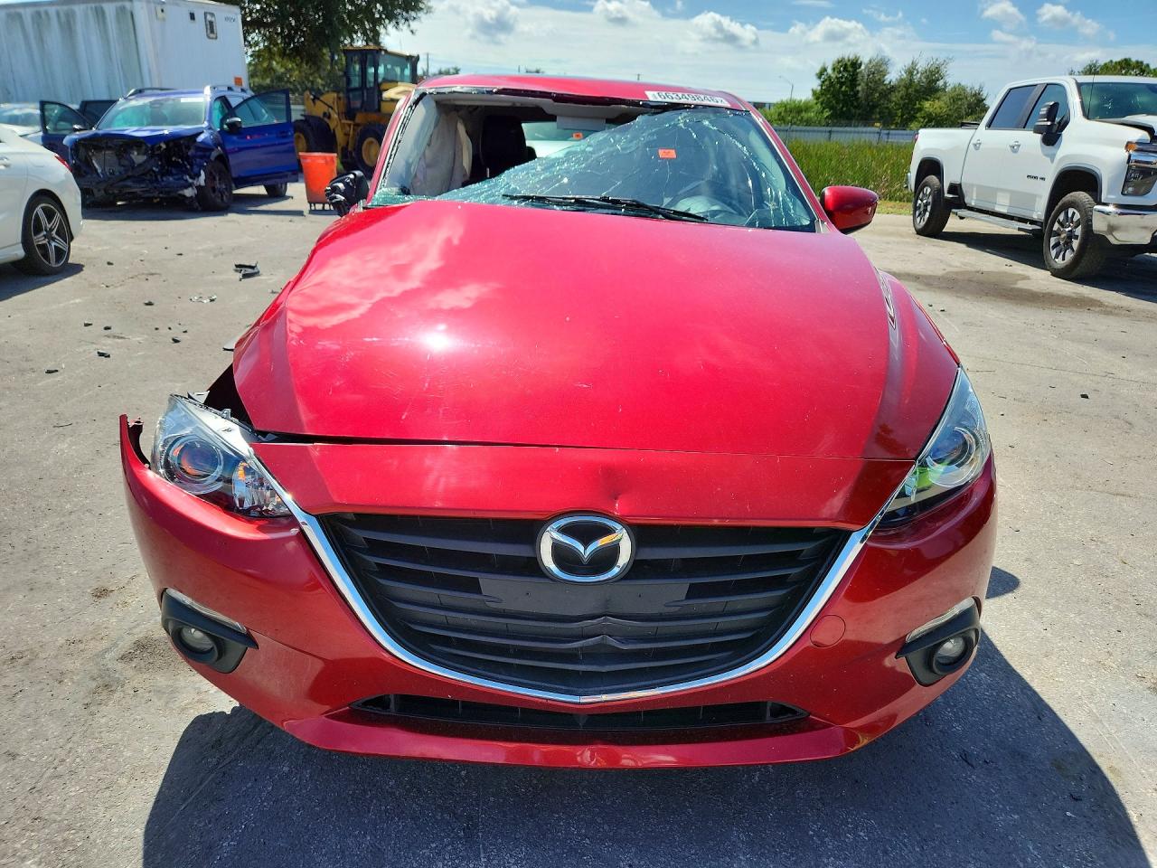 2015 Mazda 3 Grand Touring Красный vin: 3MZBM1M75FM139389