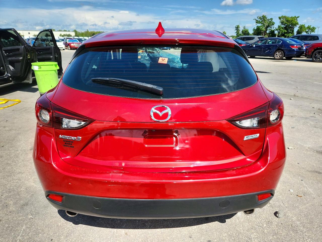 2015 Mazda 3 Grand Touring Красный vin: 3MZBM1M75FM139389