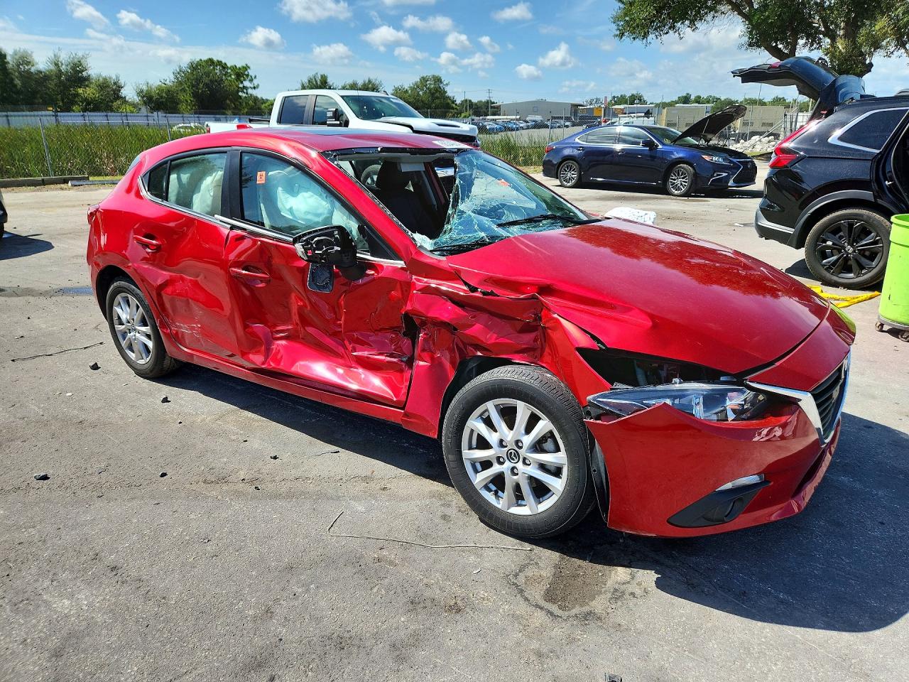 2015 Mazda 3 Grand Touring Красный vin: 3MZBM1M75FM139389