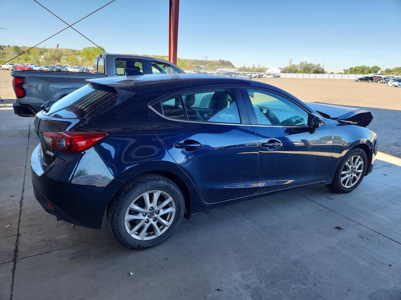 2015 Mazda 3 Grand Touring Blue vin: 3MZBM1M75FM230775