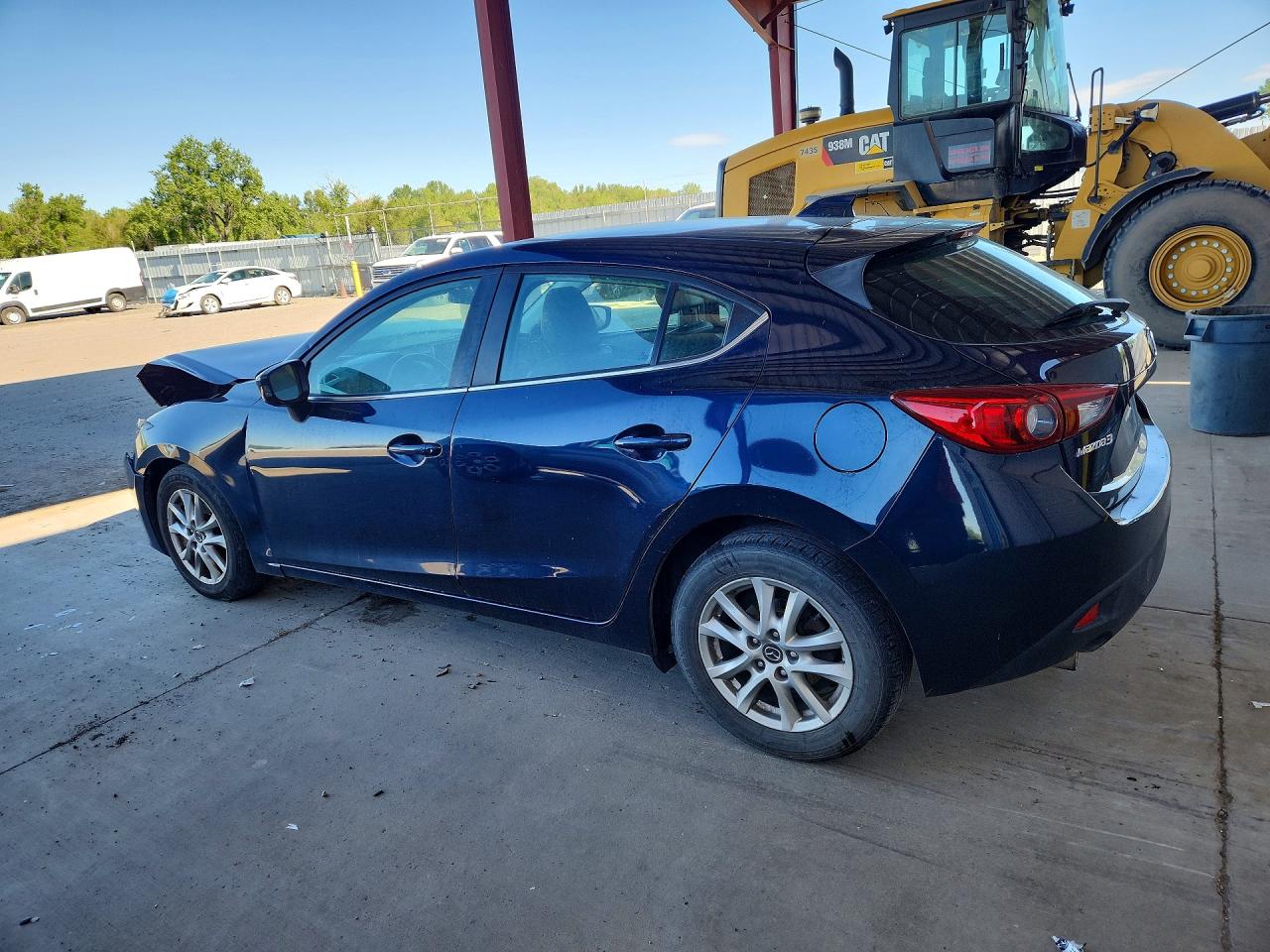 2015 Mazda 3 Grand Touring Blue vin: 3MZBM1M75FM230775