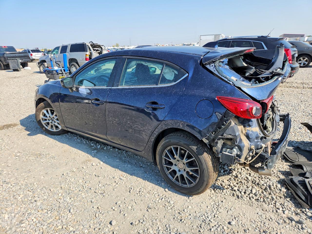 2015 Mazda 3 Grand Touring Синий vin: 3MZBM1M76FM179139