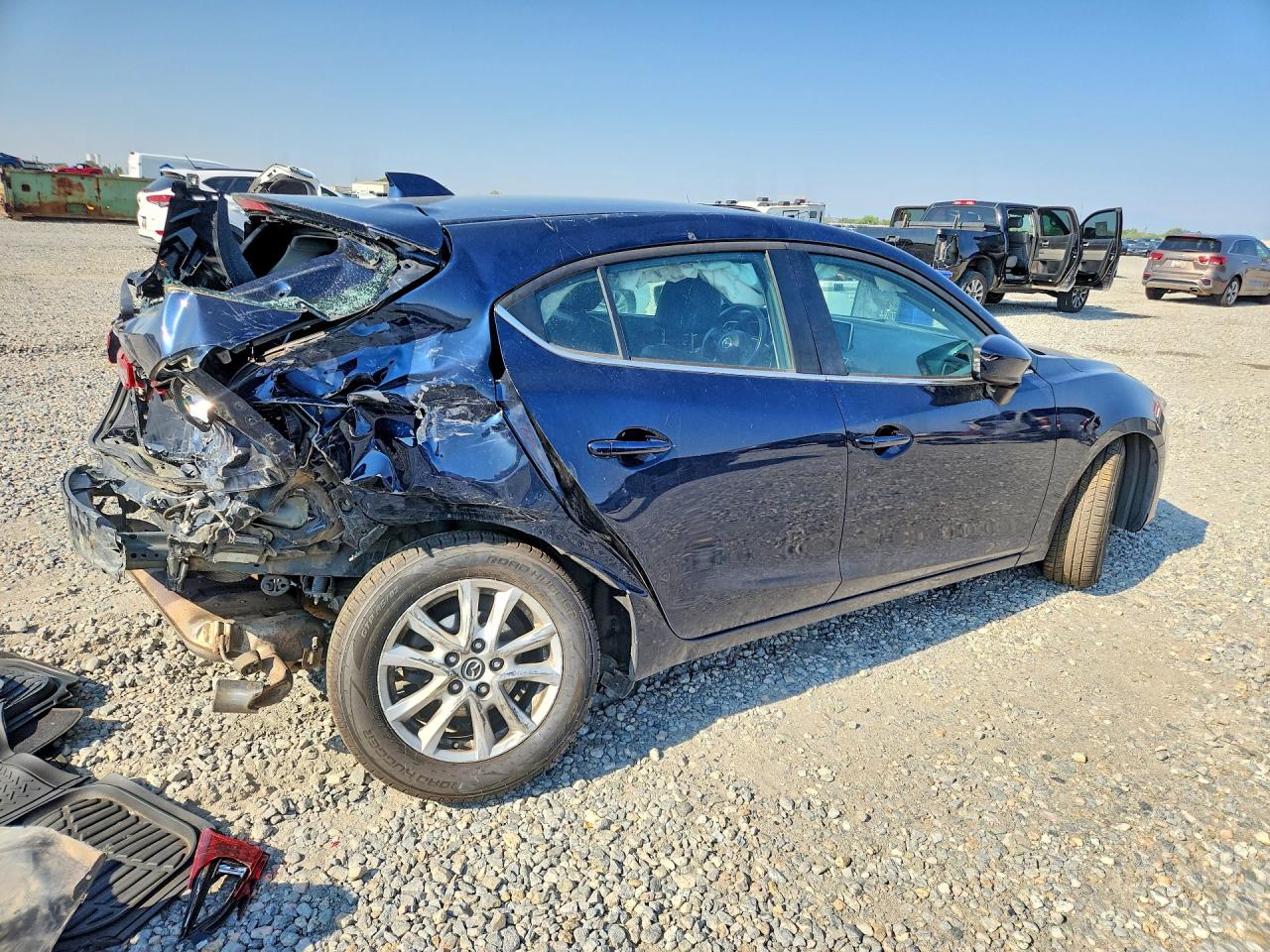 2015 Mazda 3 Grand Touring Синий vin: 3MZBM1M76FM179139