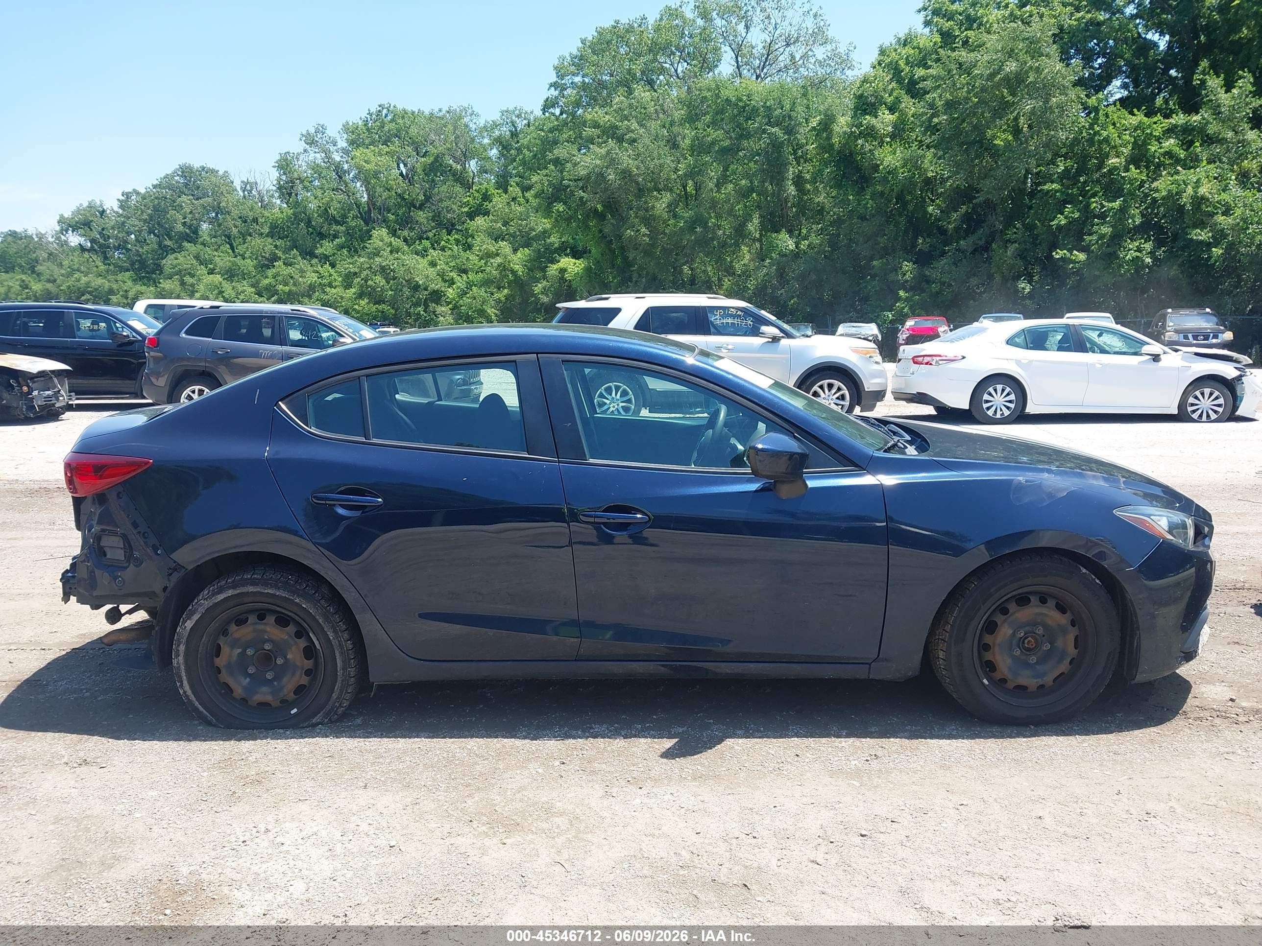 2016 Mazda Mazda3 I Sport Dark Blue vin: 3MZBM1T78GM316617
