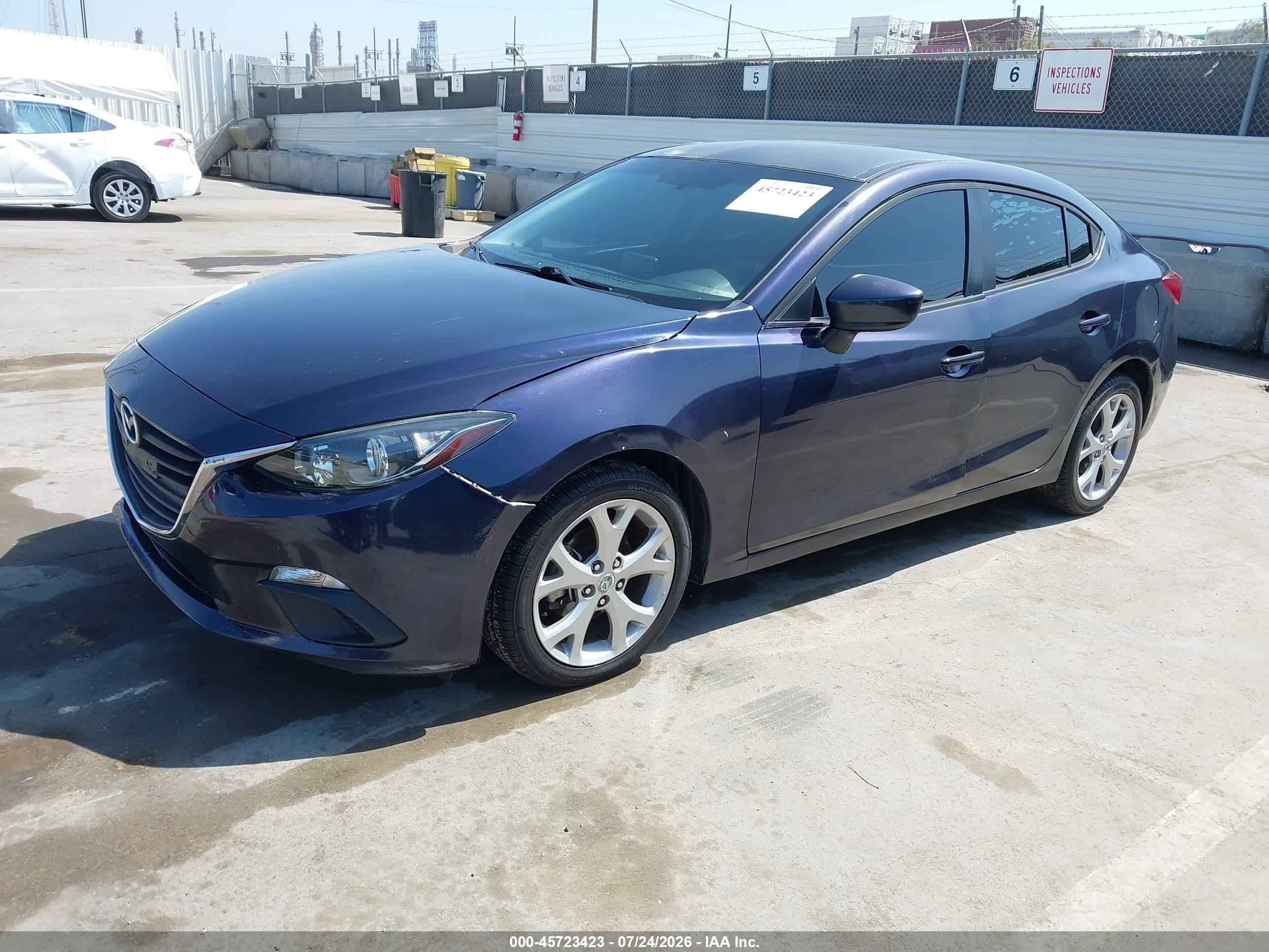 2015 Mazda Mazda3 I Sport Blue vin: 3MZBM1U70FM133435