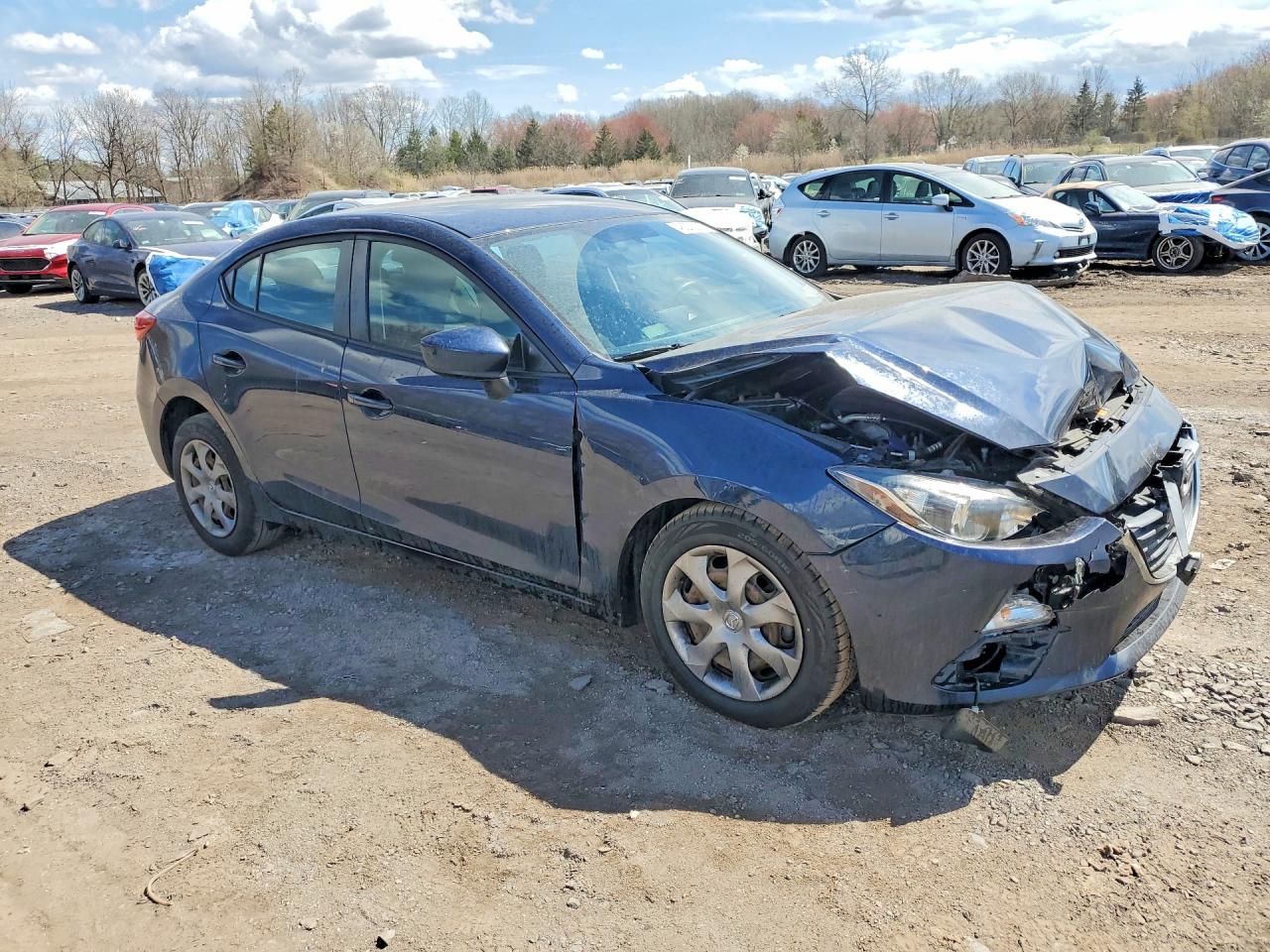 2015 Mazda 3 Sport Blue vin: 3MZBM1U70FM146444