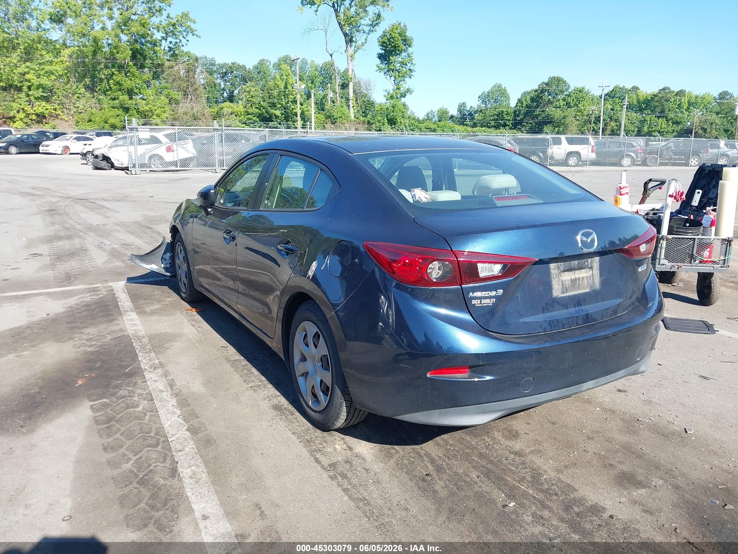 2015 Mazda Mazda3 I Sport Blue vin: 3MZBM1U70FM149201