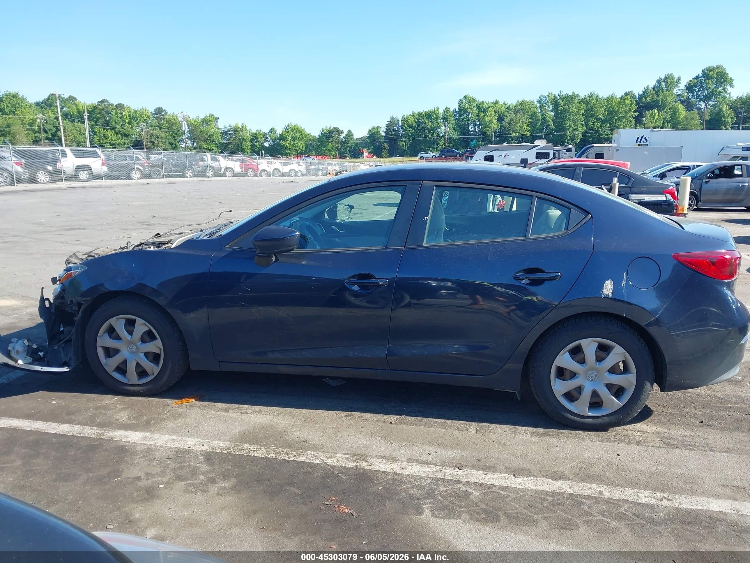 2015 Mazda Mazda3 I Sport Blue vin: 3MZBM1U70FM149201