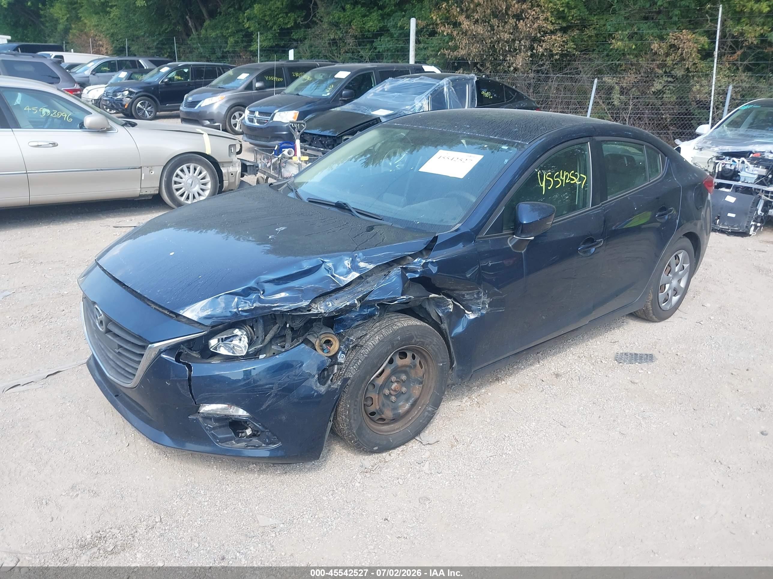 2014 Mazda Mazda3 I Sport Blue vin: 3MZBM1U71EM102080