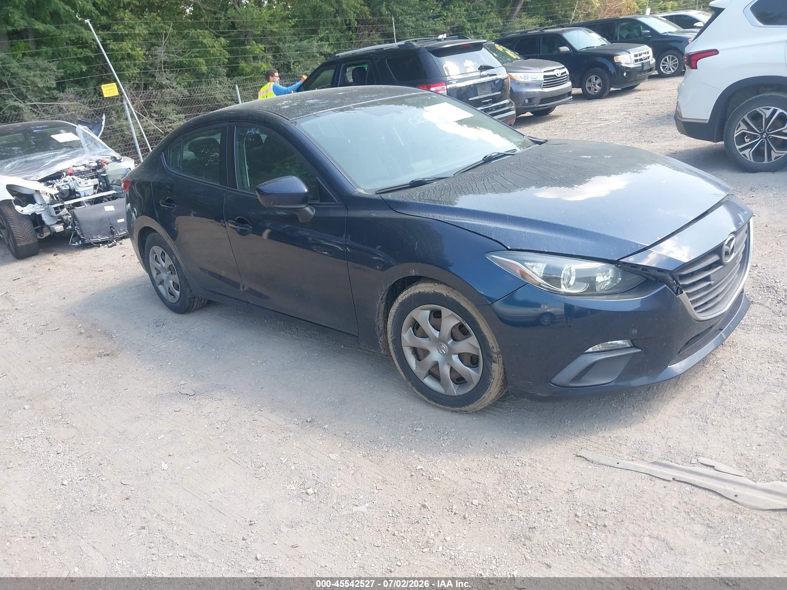 2014 Mazda Mazda3 I Sport Blue vin: 3MZBM1U71EM102080