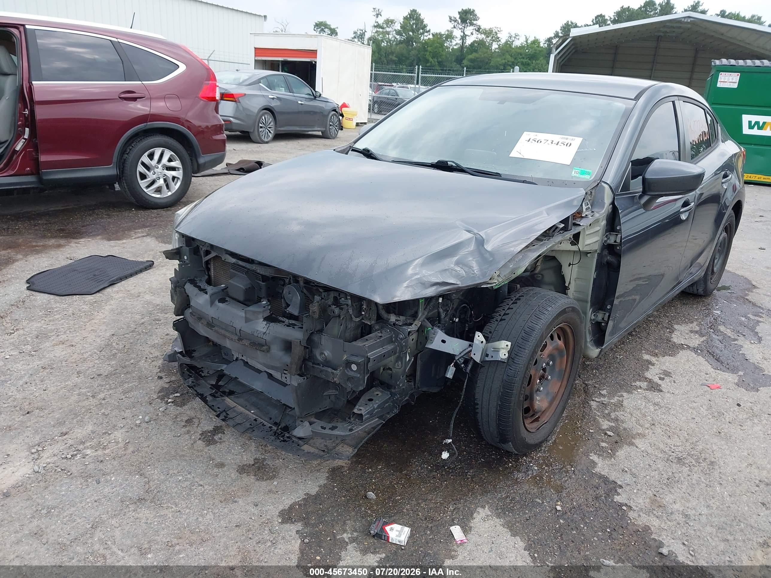 2015 Mazda Mazda3 I Sport Gray vin: 3MZBM1U71FM124629