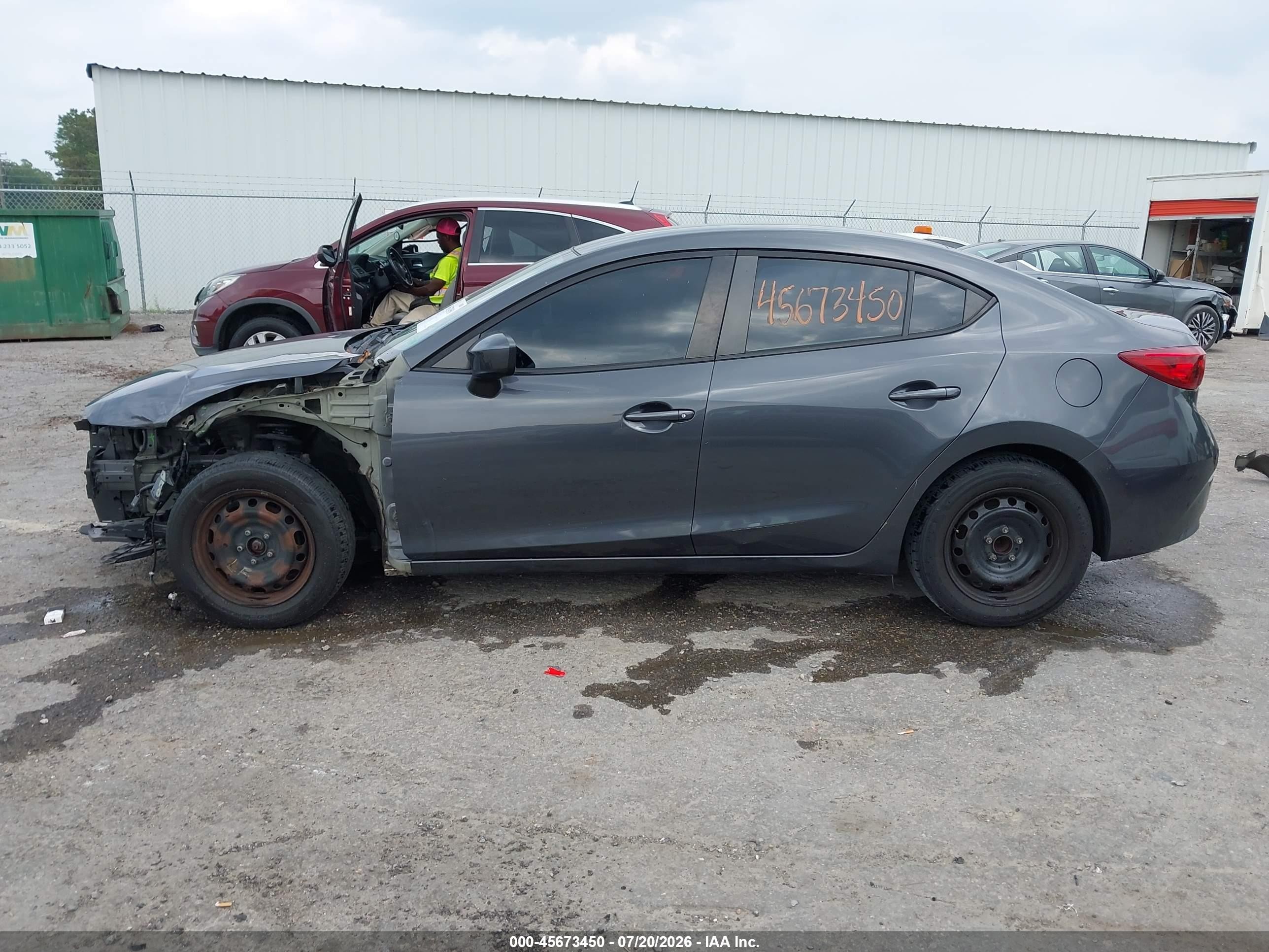 2015 Mazda Mazda3 I Sport Gray vin: 3MZBM1U71FM124629
