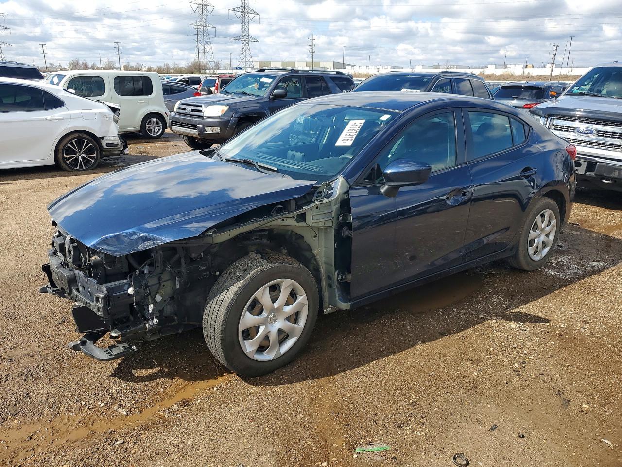 2015 Mazda 3 Sport Blue vin: 3MZBM1U71FM176388