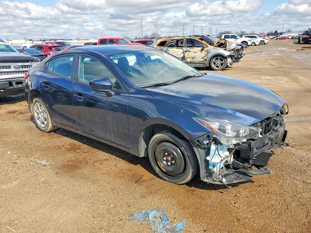 2015 Mazda 3 Sport Blue vin: 3MZBM1U71FM176388