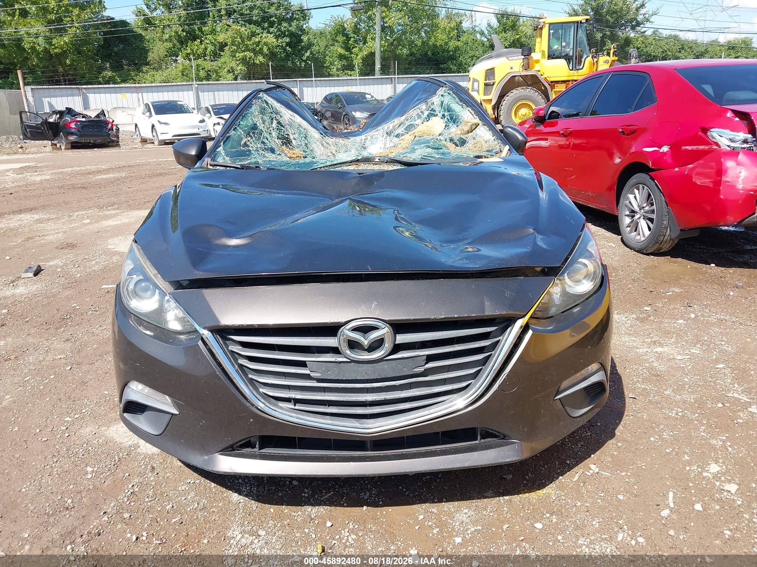 2015 Mazda Mazda3 I Sport Gray vin: 3MZBM1U71FM176830