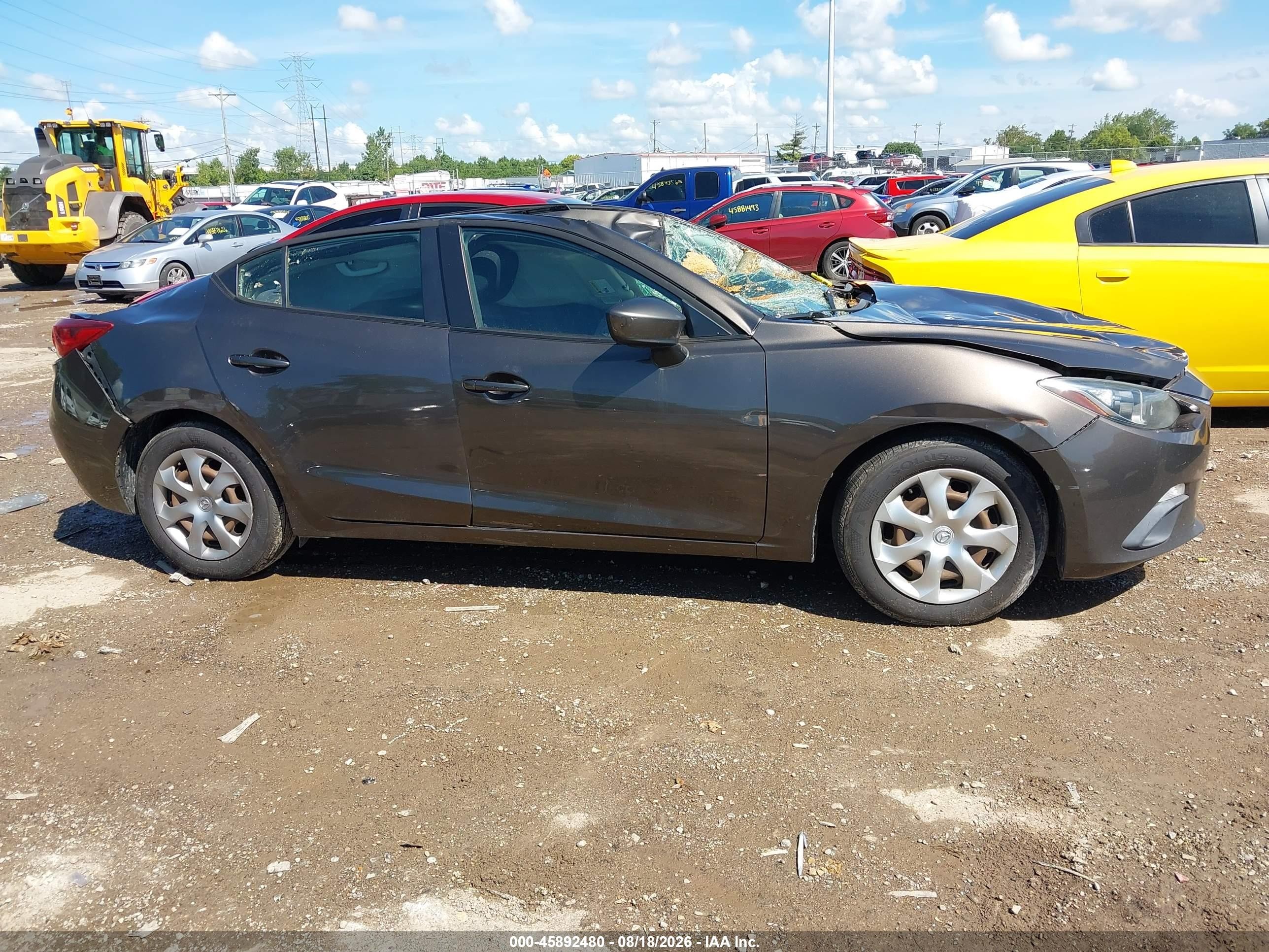 2015 Mazda Mazda3 I Sport Gray vin: 3MZBM1U71FM176830