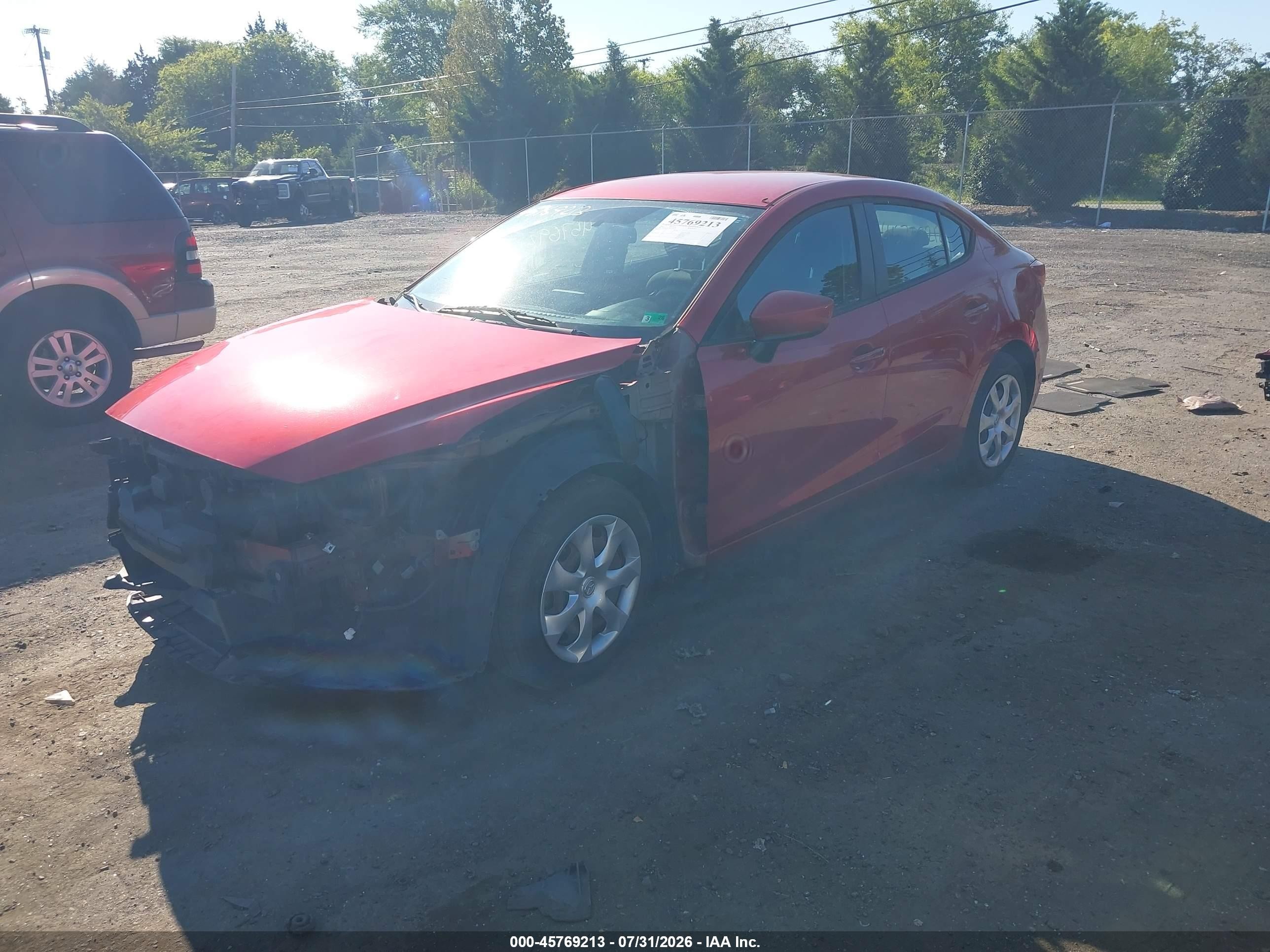 2015 Mazda Mazda3 I Sport Красный vin: 3MZBM1U71FM226125