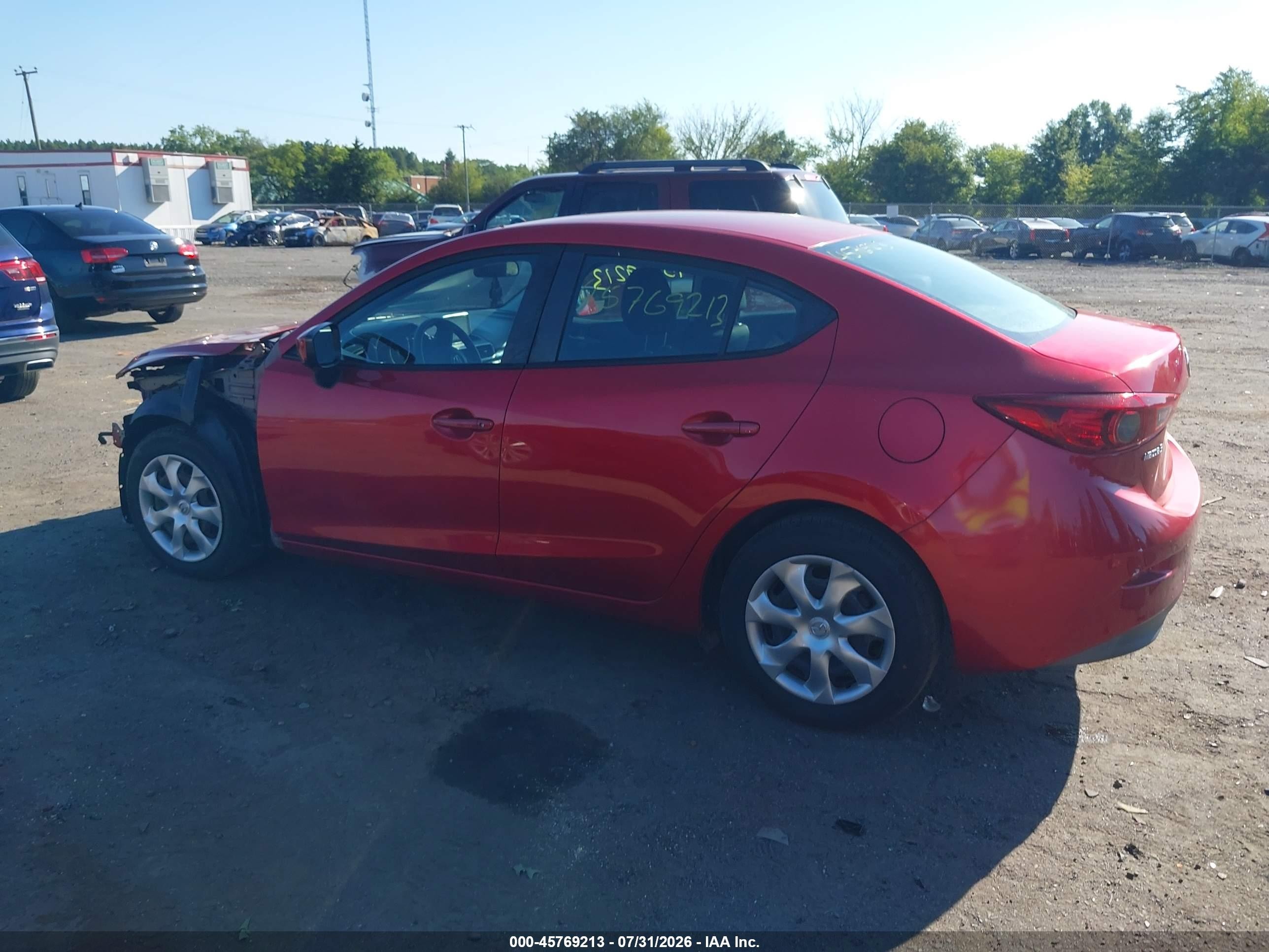 2015 Mazda Mazda3 I Sport Красный vin: 3MZBM1U71FM226125