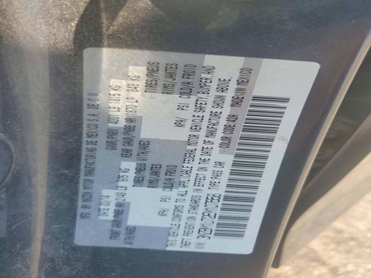 2014 Mazda 3 Sport Gray vin: 3MZBM1U72EM107658