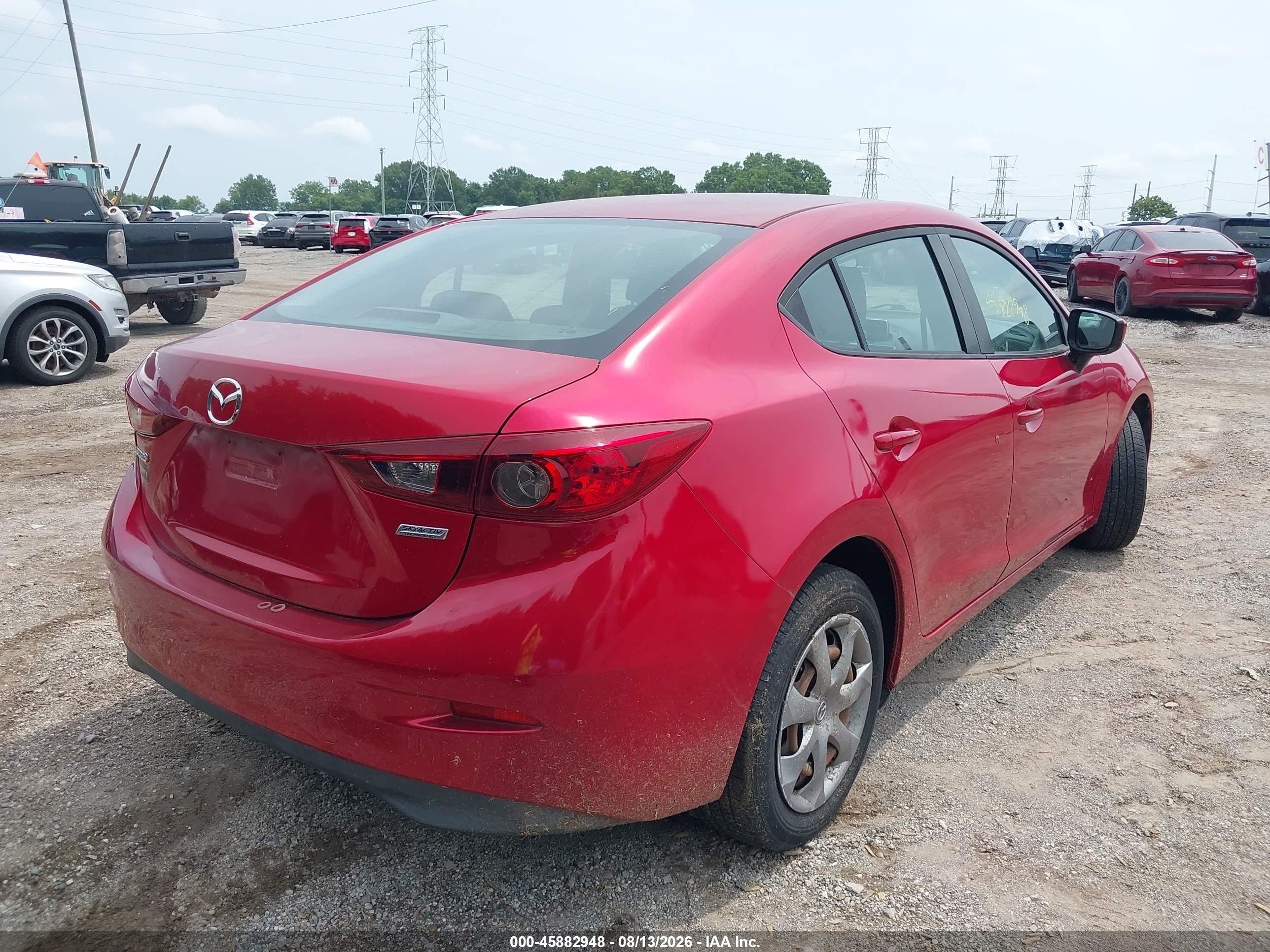 2014 Mazda Mazda3 I Sport Red vin: 3MZBM1U72EM119907