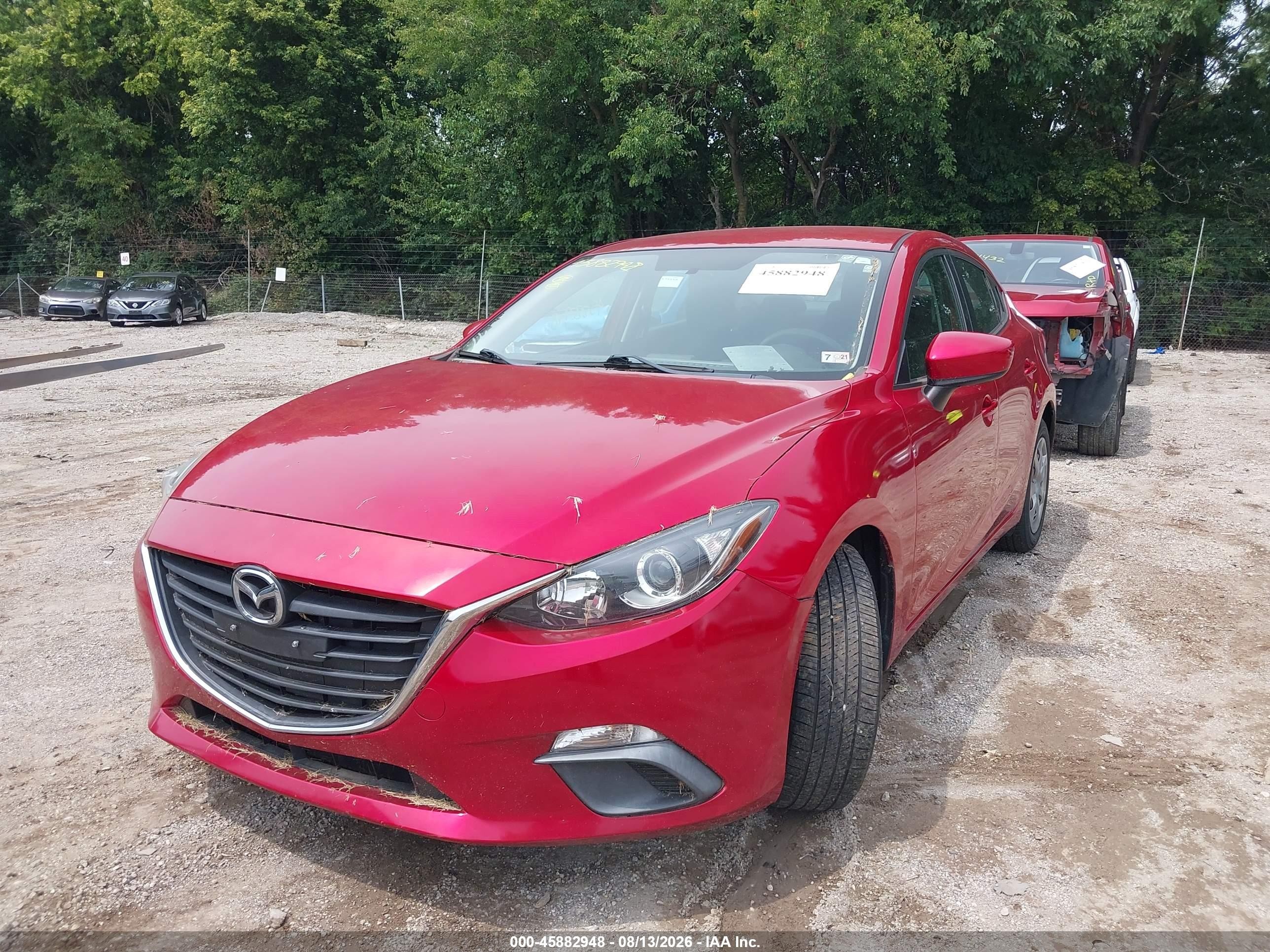 2014 Mazda Mazda3 I Sport Red vin: 3MZBM1U72EM119907