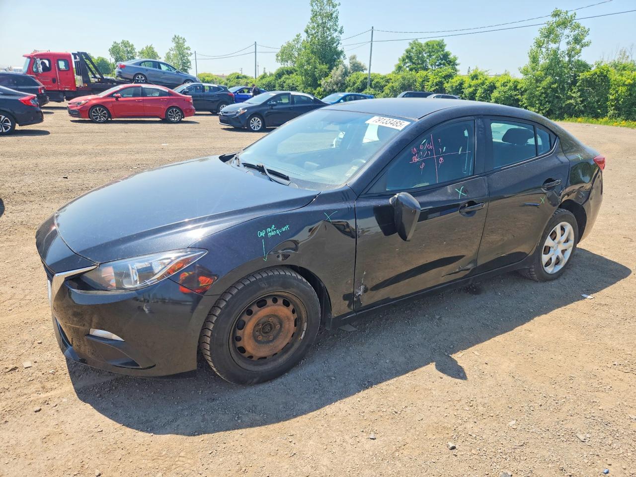 2015 Mazda 3 Sport Black vin: 3MZBM1U72FM128334