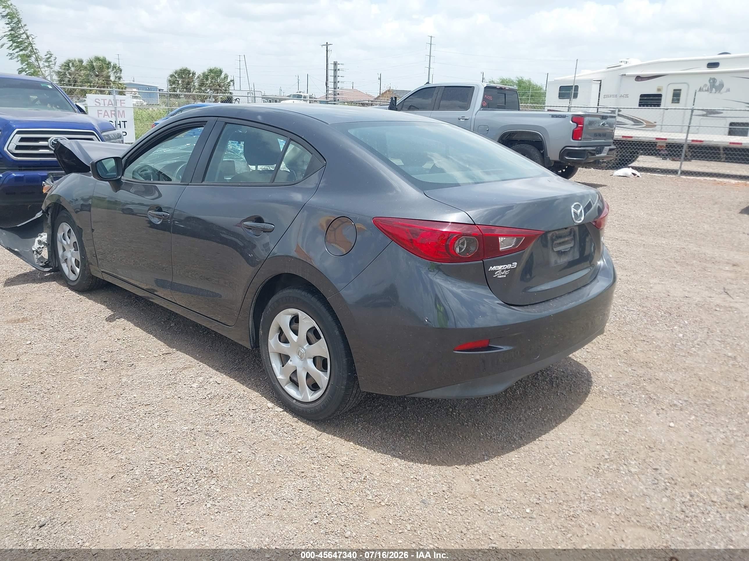 2015 Mazda Mazda3 I Sport Gray vin: 3MZBM1U72FM185407