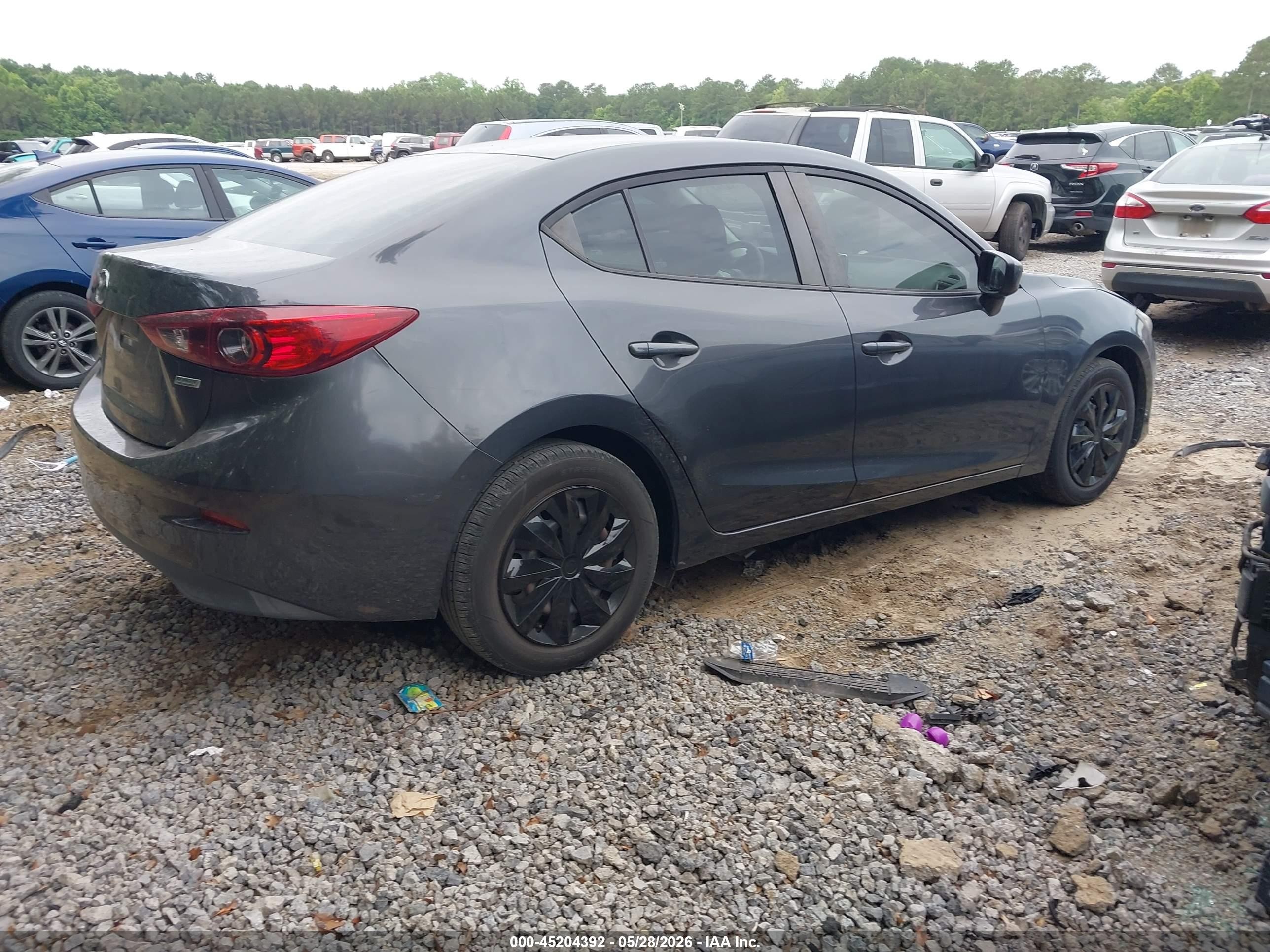2015 Mazda Mazda3 I Sport Gray vin: 3MZBM1U72FM190400