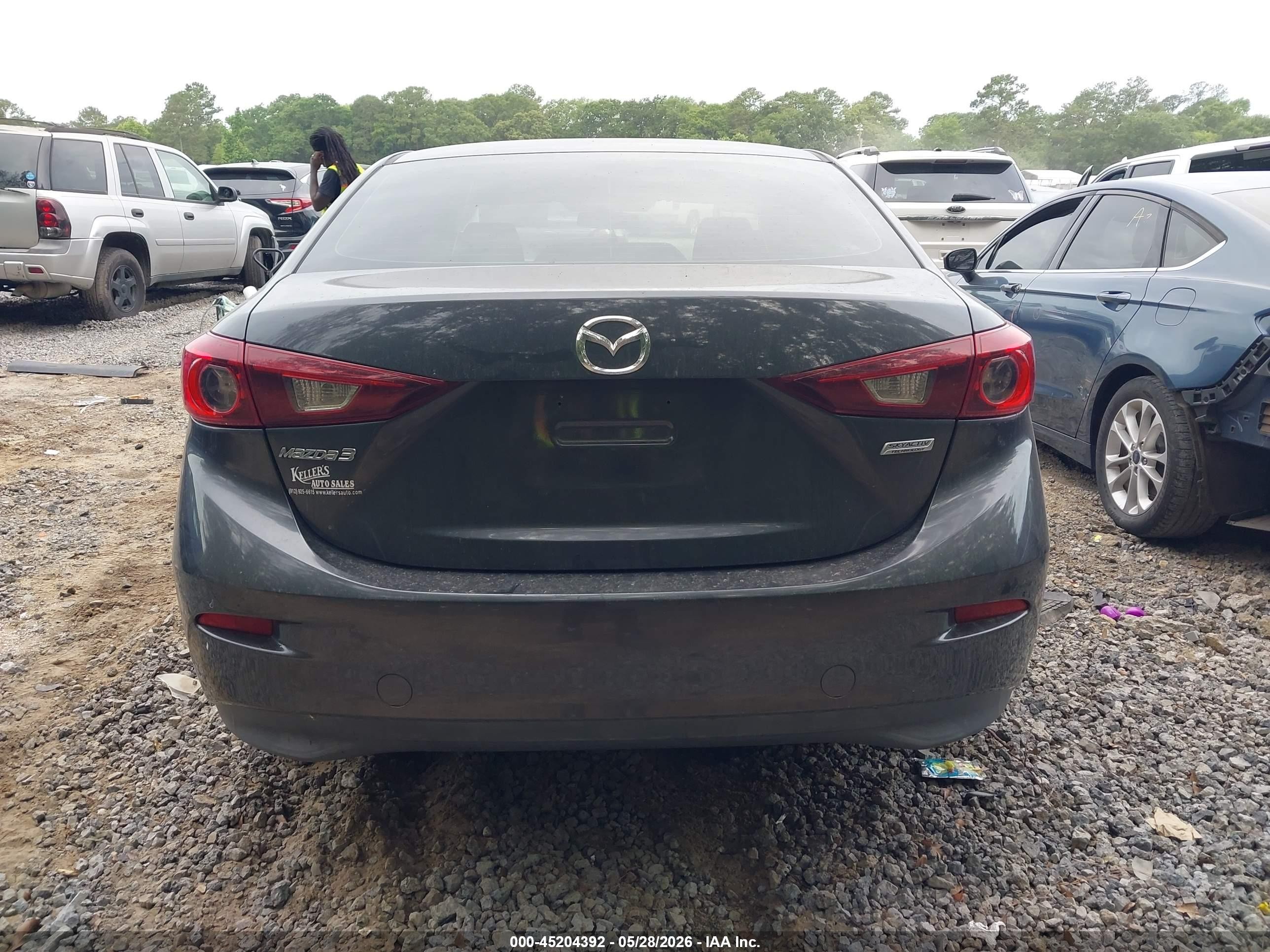2015 Mazda Mazda3 I Sport Gray vin: 3MZBM1U72FM190400