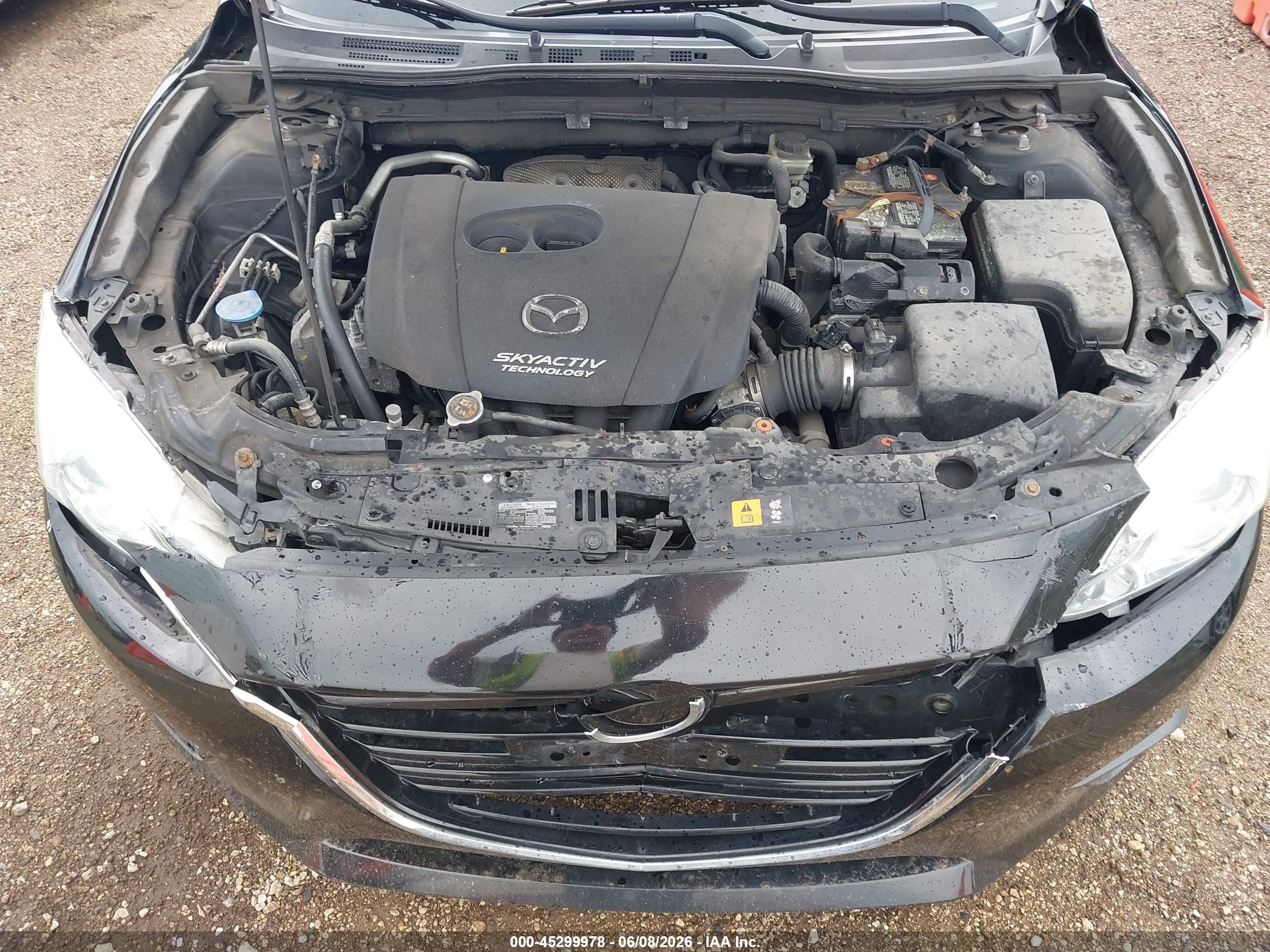 2015 Mazda Mazda3 I Sport Черный vin: 3MZBM1U73FM225087