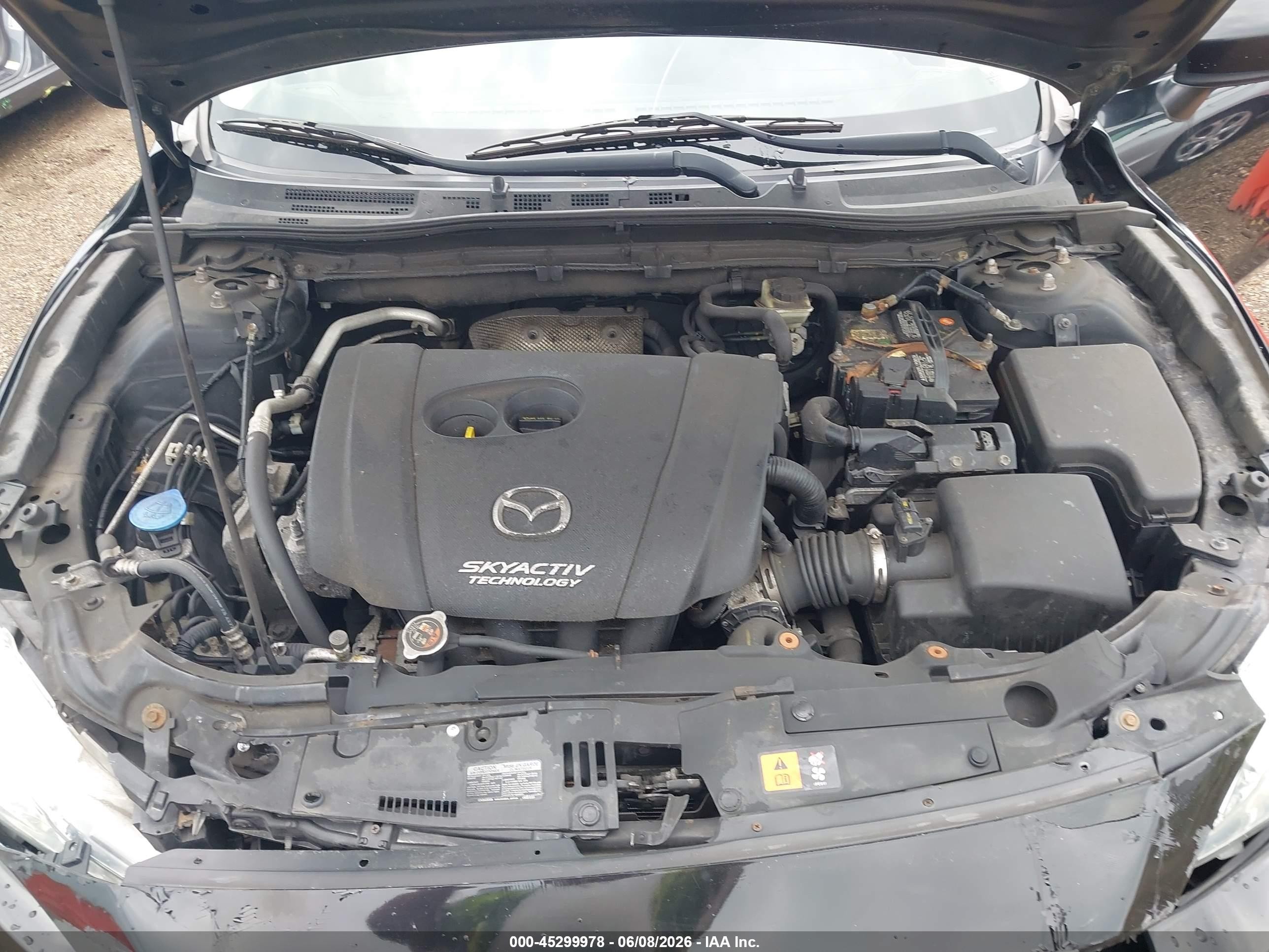 2015 Mazda Mazda3 I Sport Черный vin: 3MZBM1U73FM225087