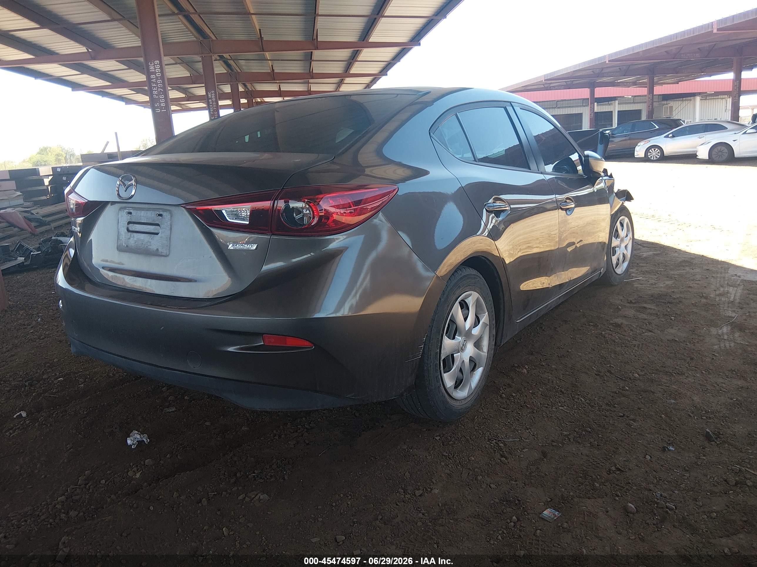 2015 Mazda Mazda3 I Sport Gray vin: 3MZBM1U74FM202093