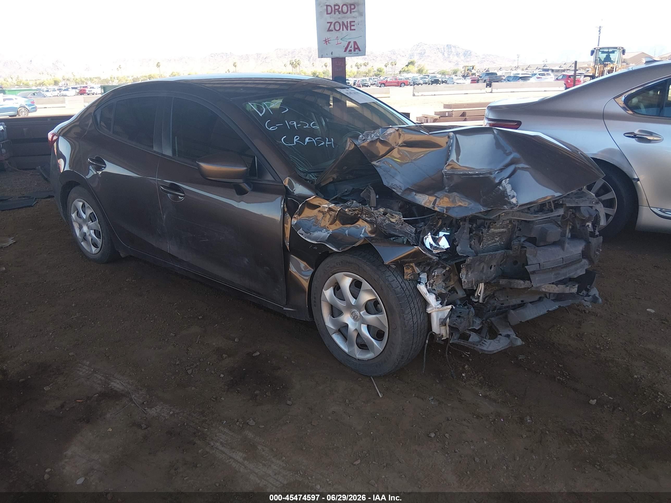 2015 Mazda Mazda3 I Sport Gray vin: 3MZBM1U74FM202093