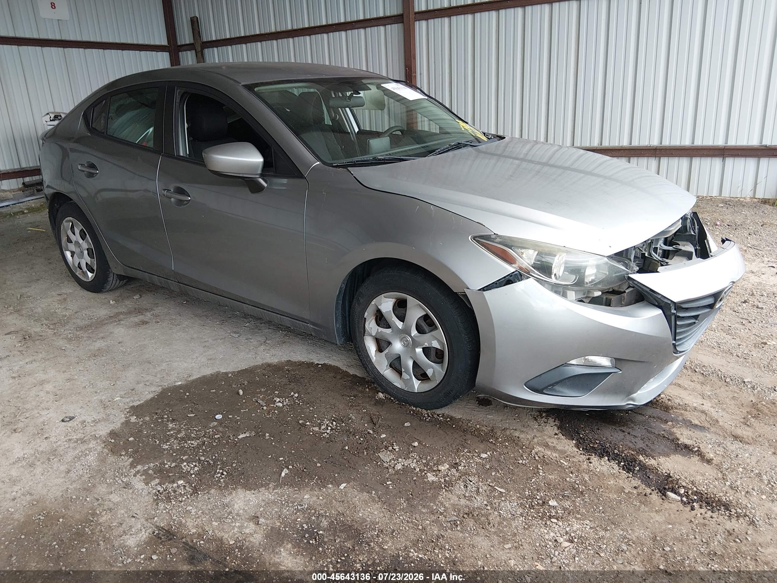 2015 Mazda Mazda3 I Sport Серебряный vin: 3MZBM1U74FM232887