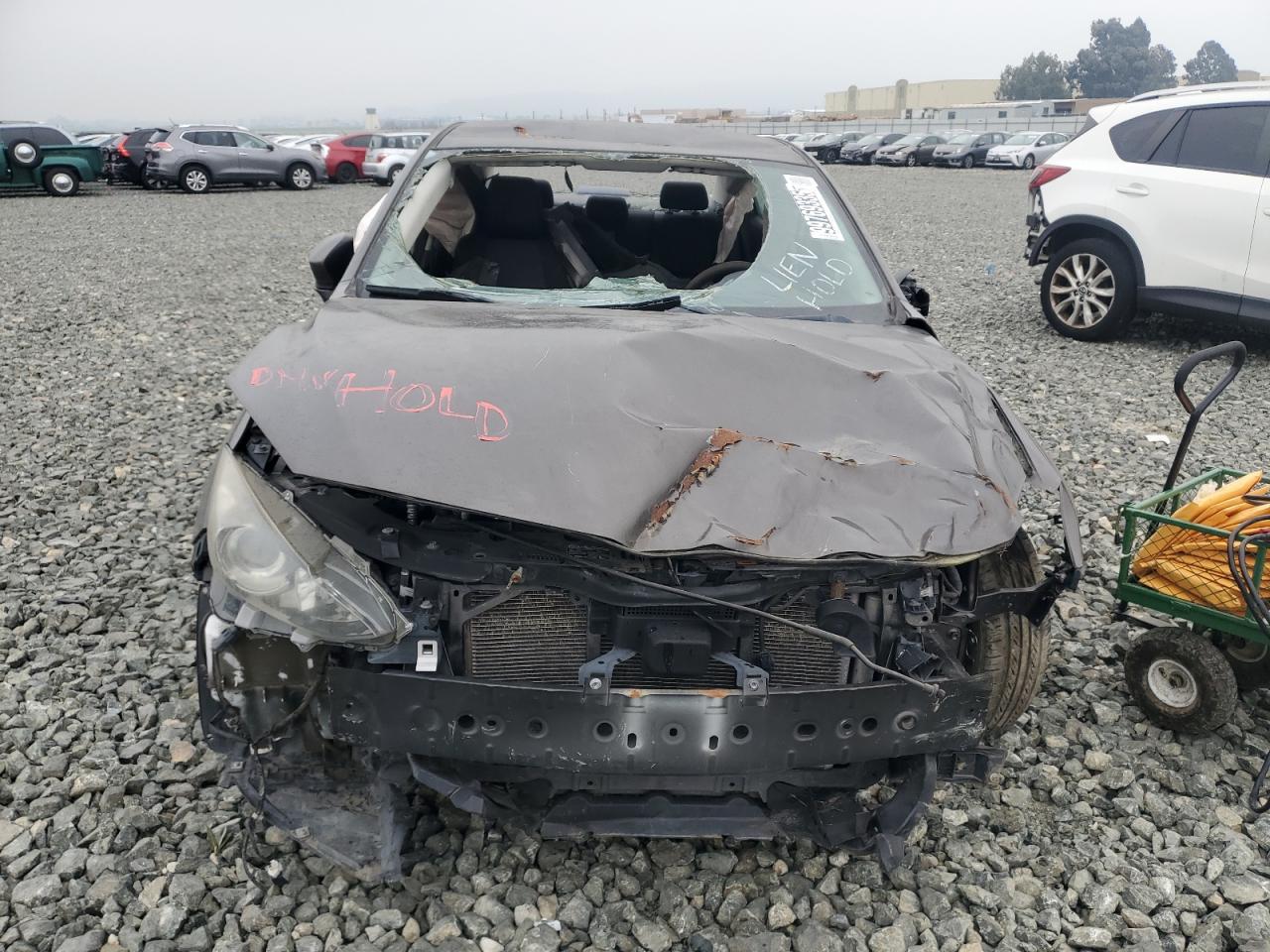 2014 Mazda 3 Sport Серый vin: 3MZBM1U75EM106763 Damage: Windshield, Broken, Replacement Required