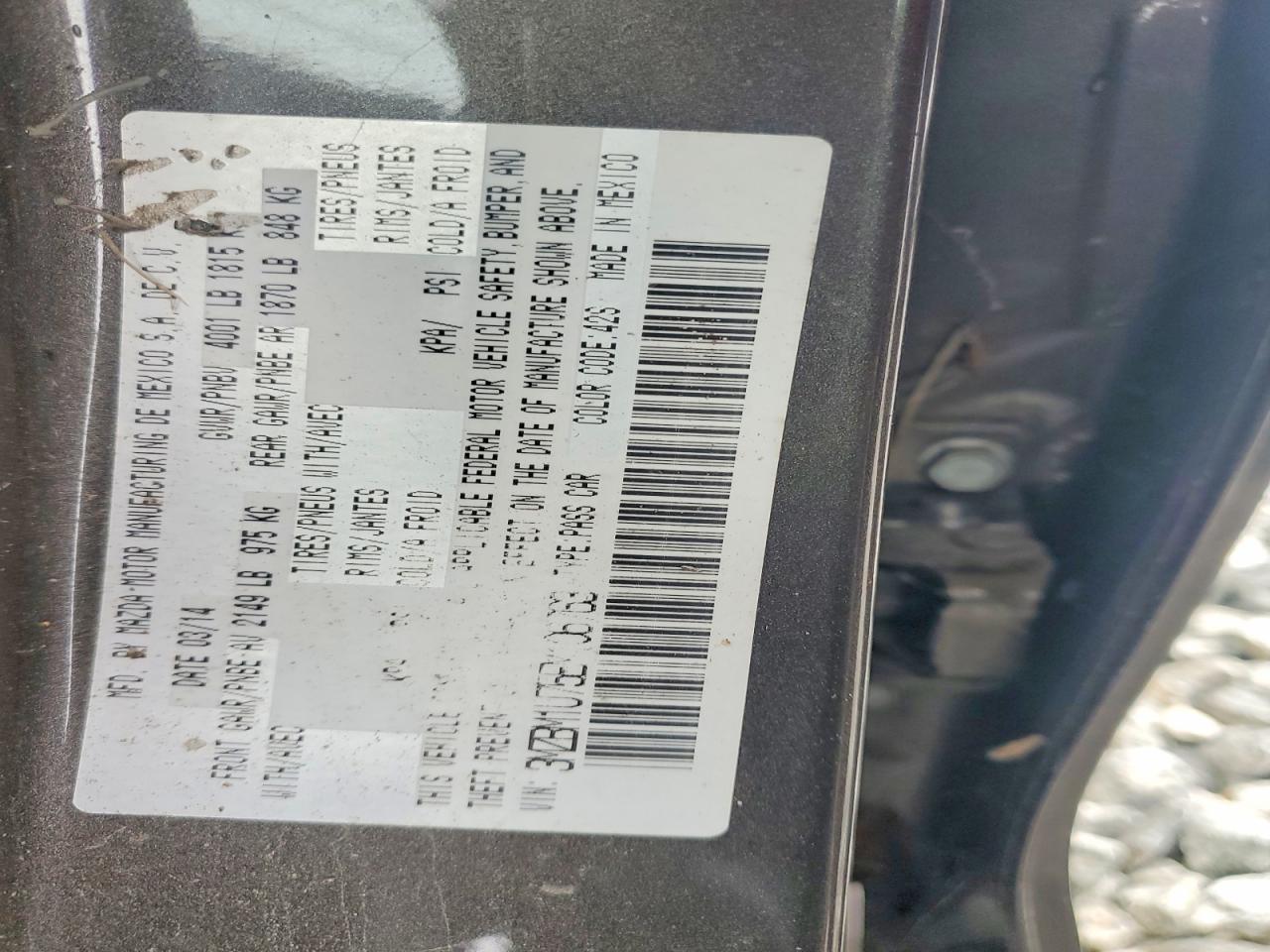2014 Mazda 3 Sport Серый vin: 3MZBM1U75EM106763